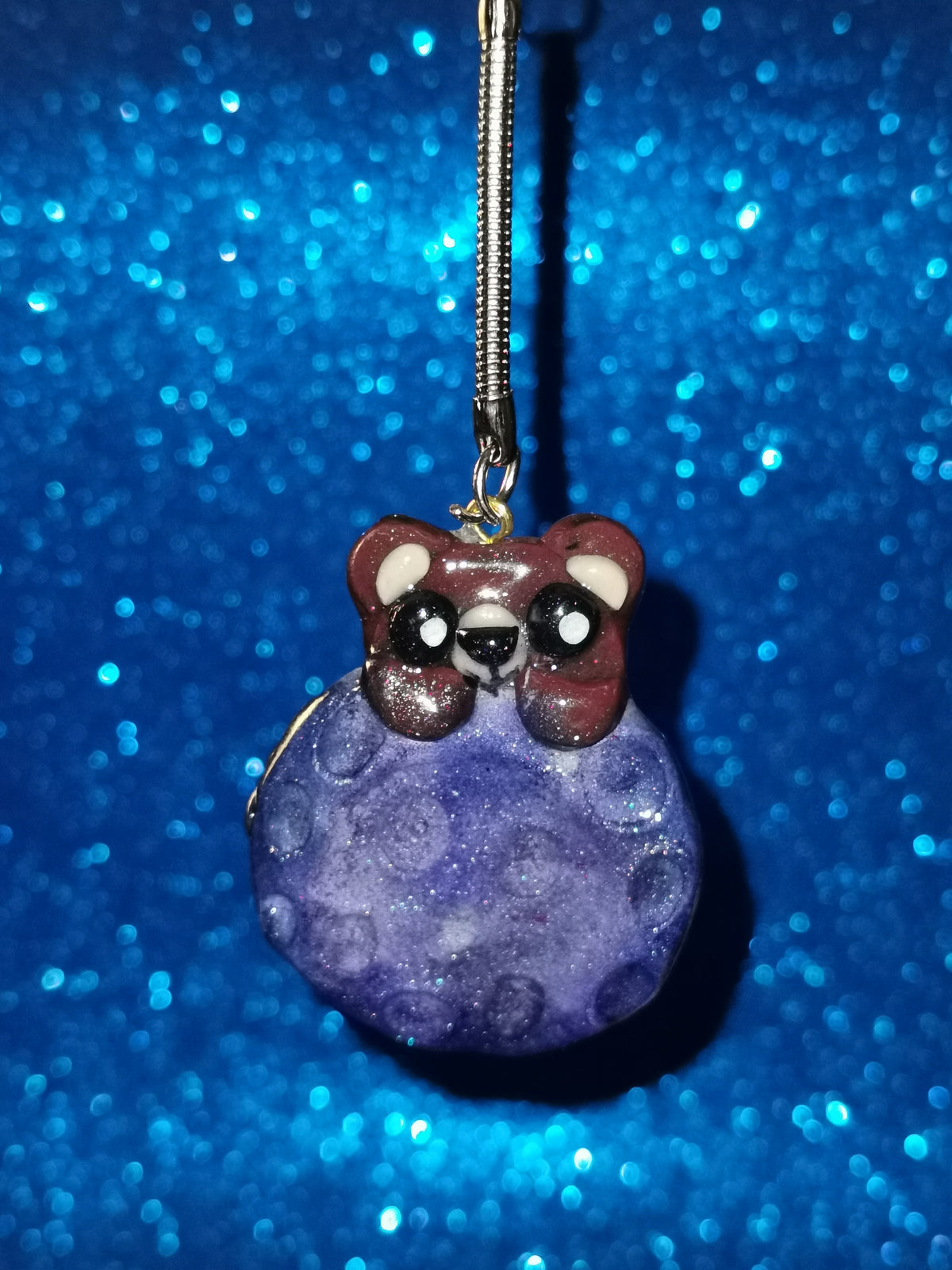 Galaxy Crater Moon Teddy Bear Worry Stones
