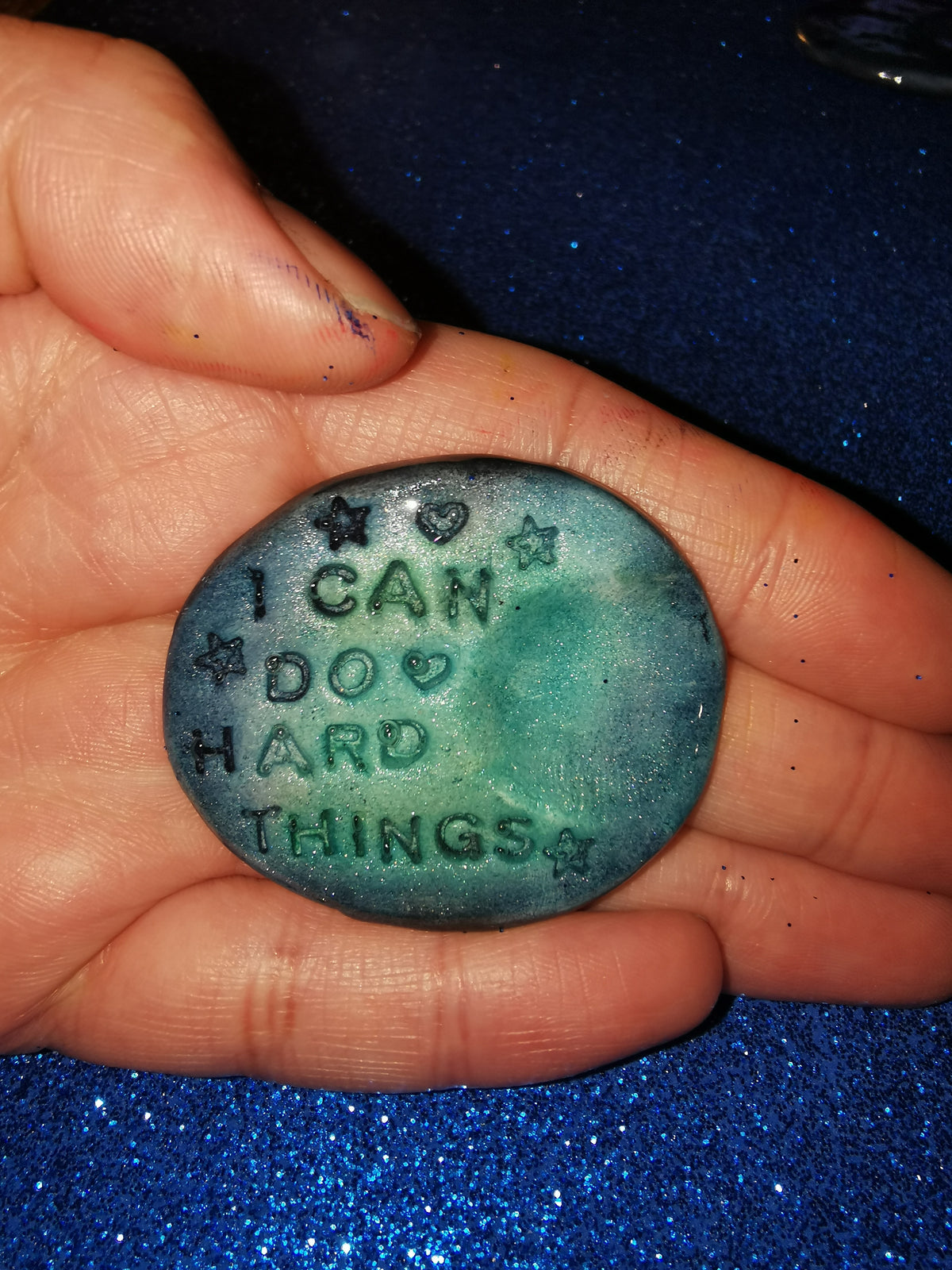 Galaxy Aurora Affirmation Worry Stones - Inner Spark Set