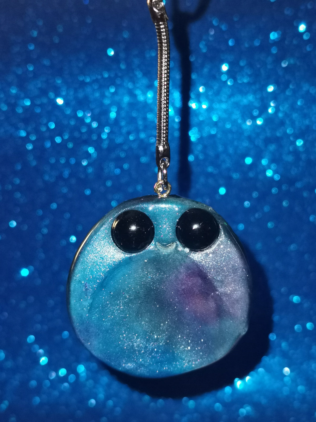 Galaxy Aurora Blob Buddy Worry Stone Keyring