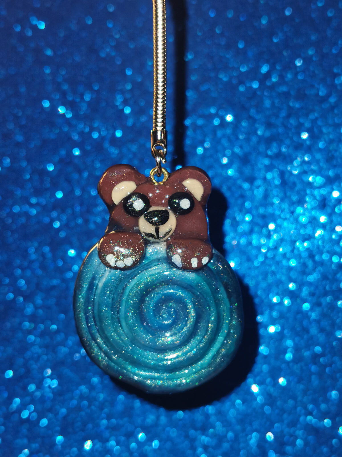Galaxy Whirlpool Teddy Bear Worry Stones