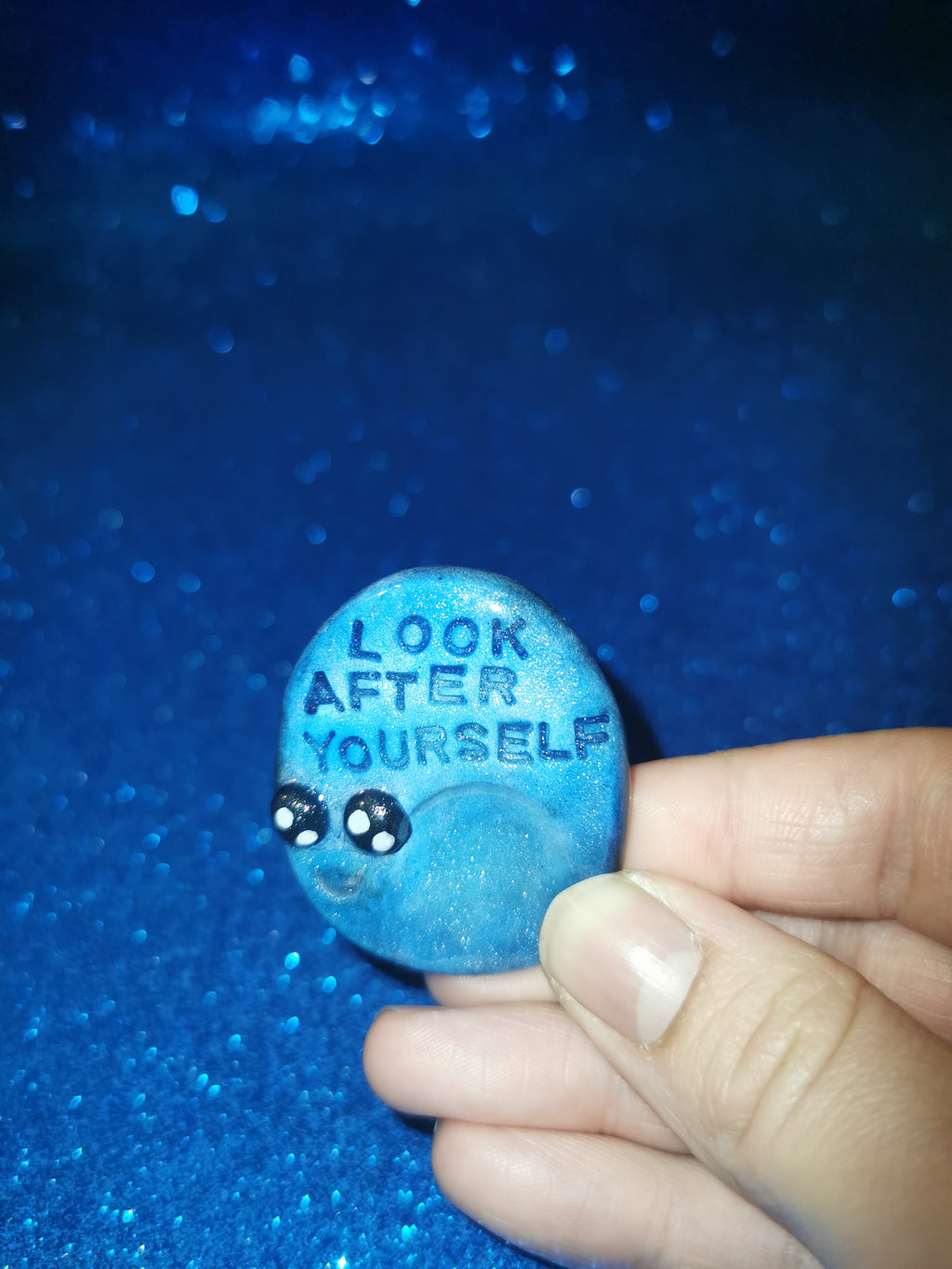 Galaxy Aurora Affirmation Worry Stone Set - Courage