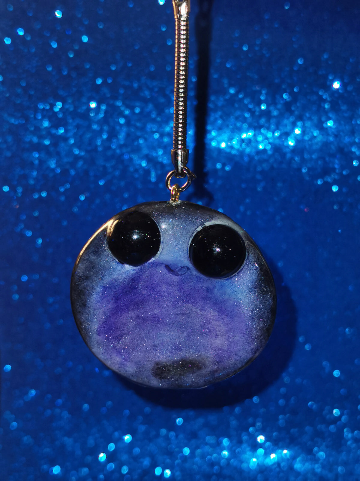 Galaxy Aurora Blob Buddy Worry Stone Keyring