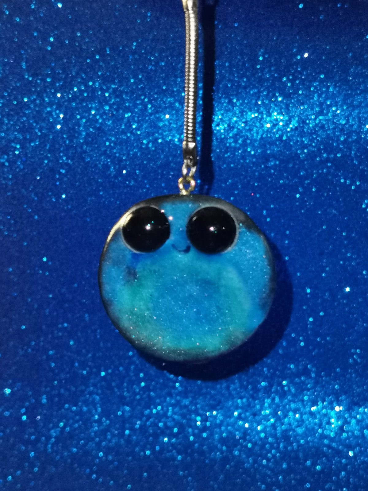 Galaxy Aurora Blob Buddy Worry Stone Keyring