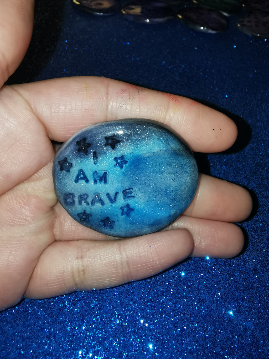 Galaxy Affirmation Worry Stones - Strength & Confidence Set