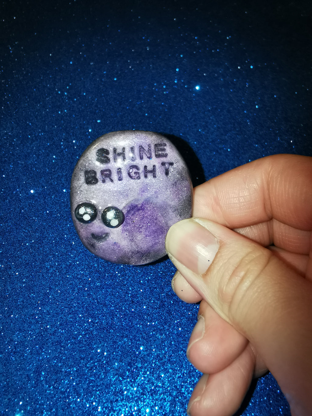 Galaxy Aurora Affirmation Worry Stone  Set - Positivity