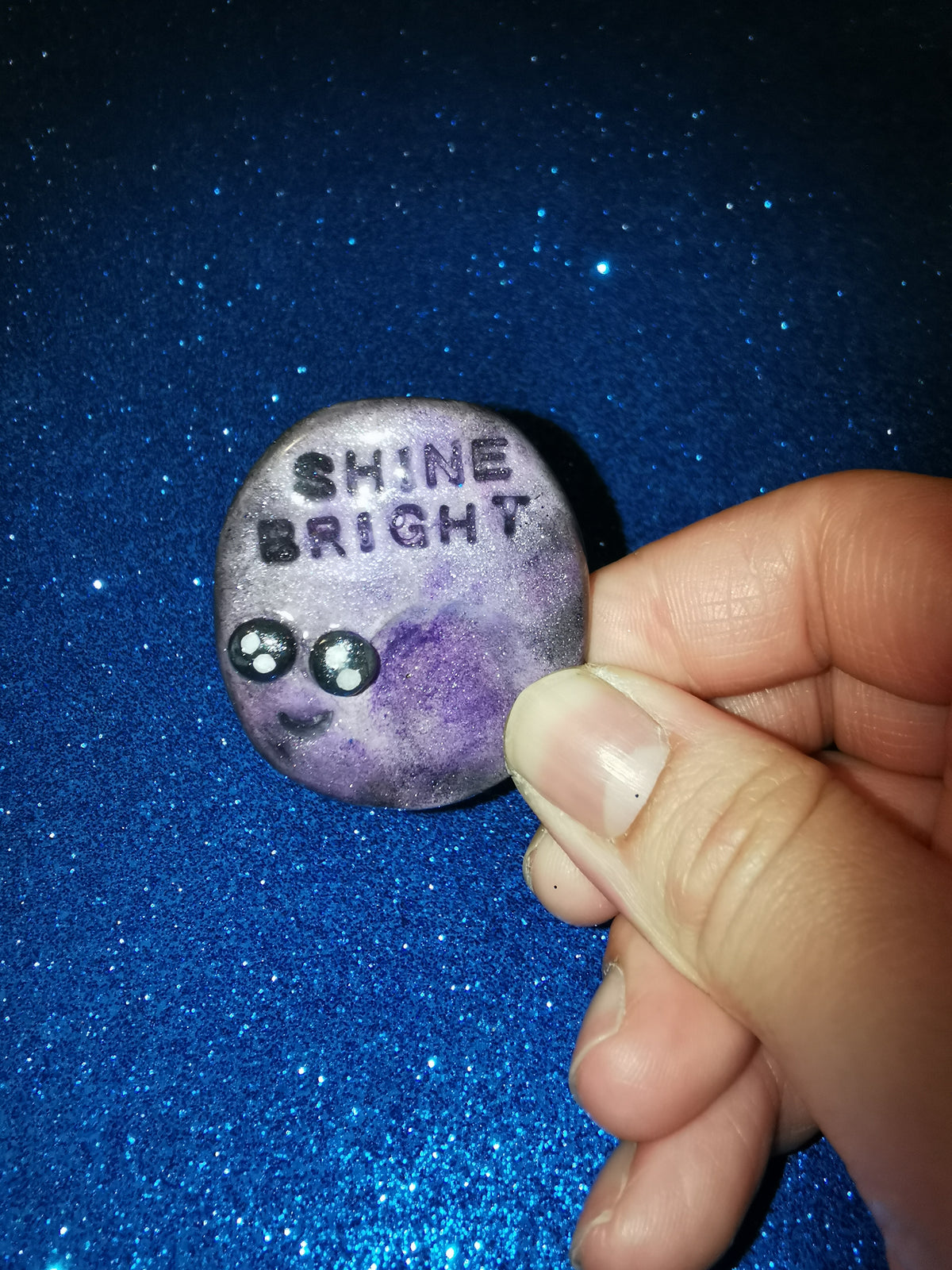 Galaxy Aurora Affirmation Worry Stone  Set - Positivity