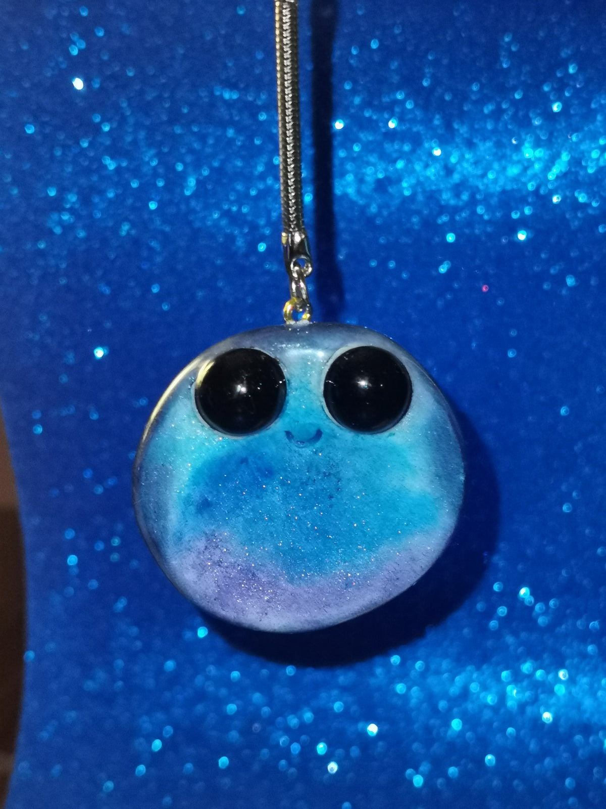 Galaxy Aurora Blob Buddy Worry Stone Keyring