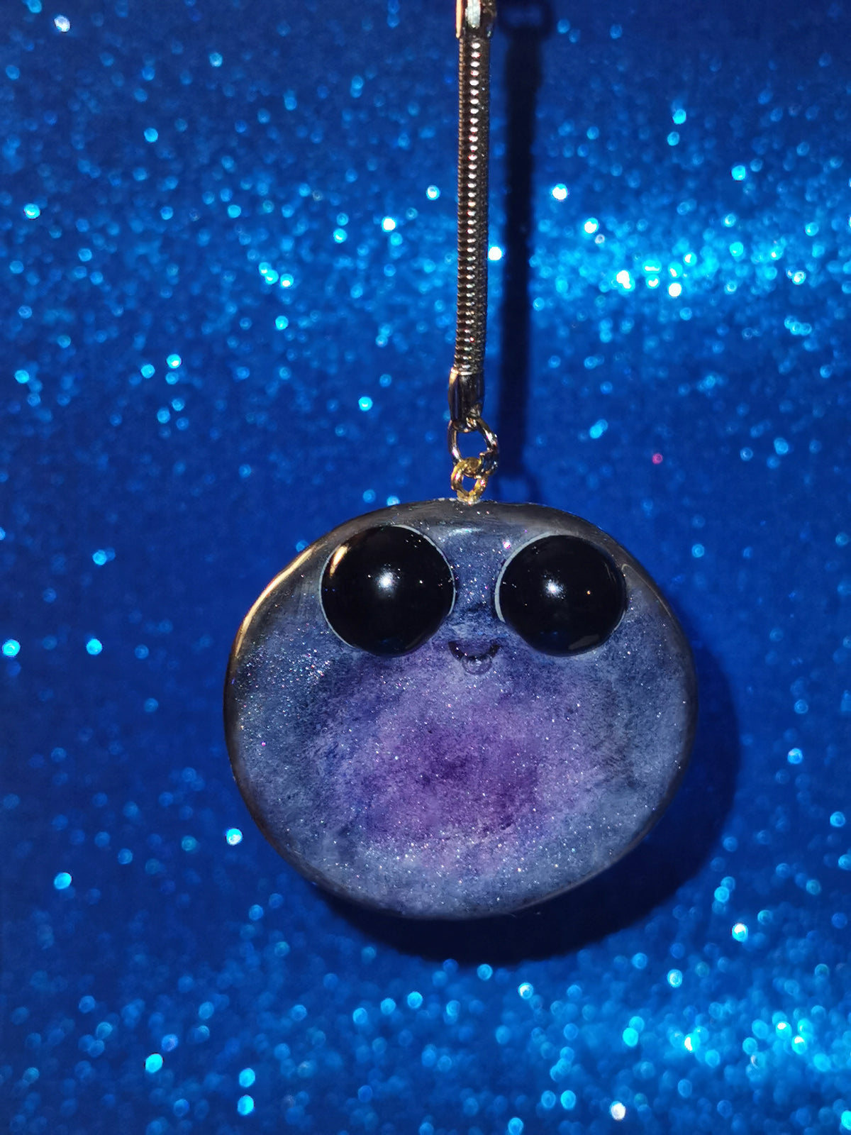 Galaxy Aurora Blob Buddy Worry Stone Keyring