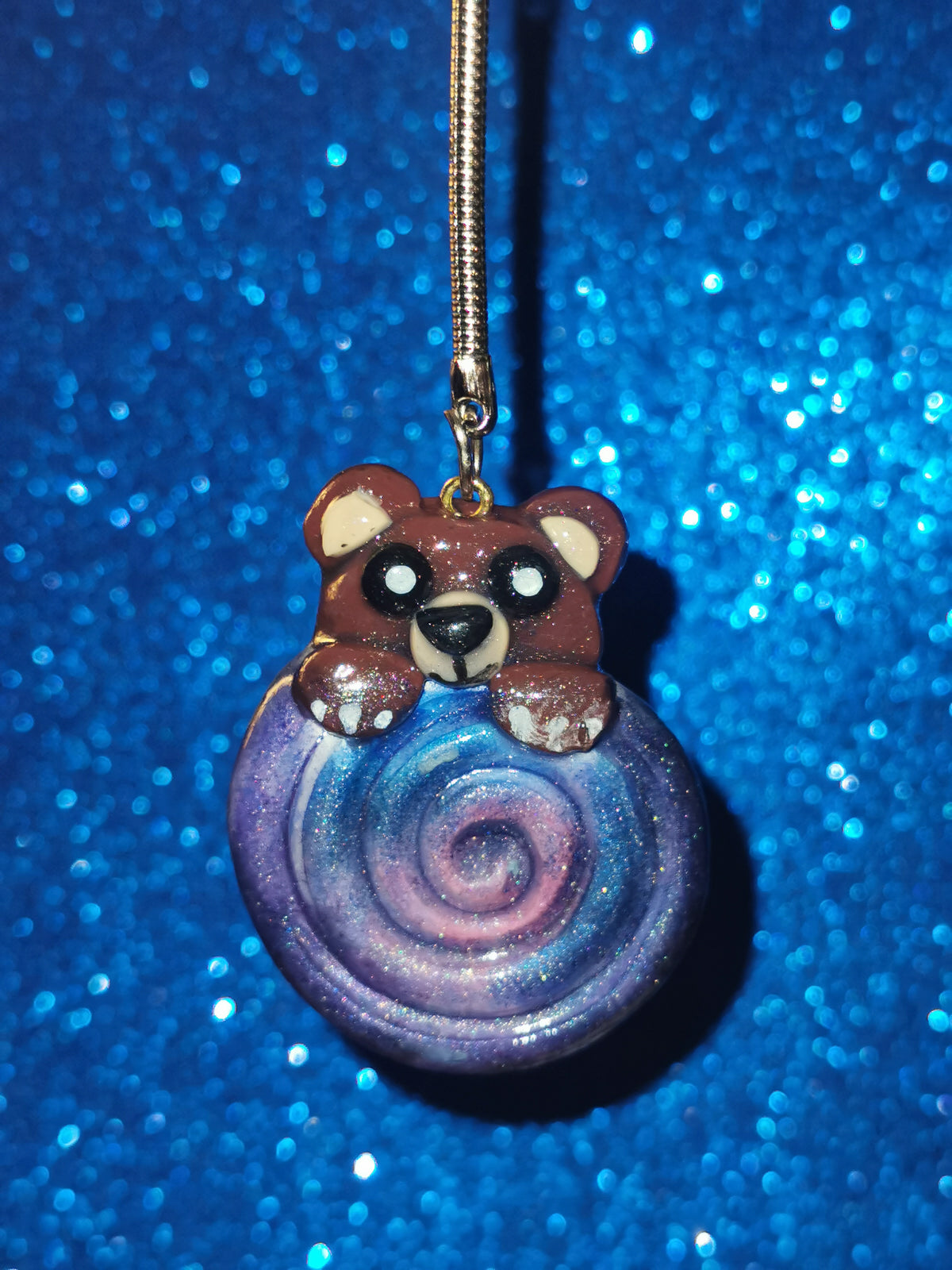 Galaxy Whirlpool Teddy Bear Worry Stones