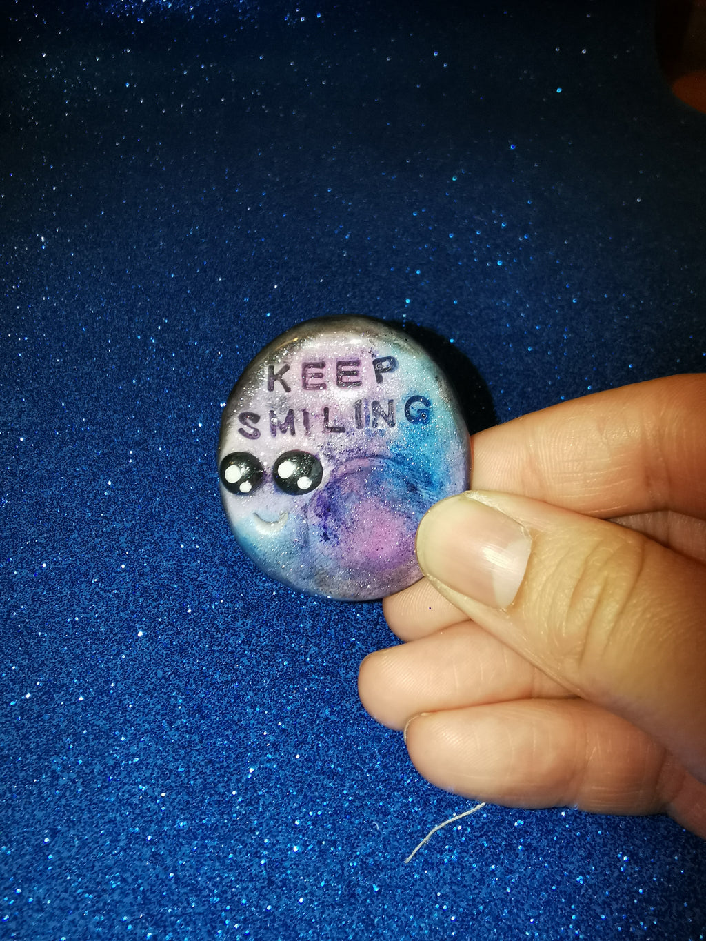 Galaxy Aurora Affirmation Worry Stone Set - Courage
