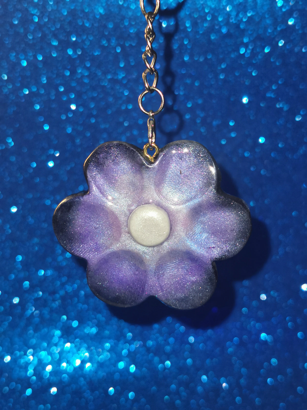 Galaxy Flower Worry Stone Keyring’s