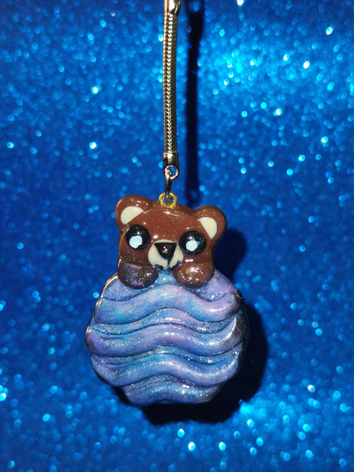 Galaxy Ripple Wave Teddy Bear Worry Stones