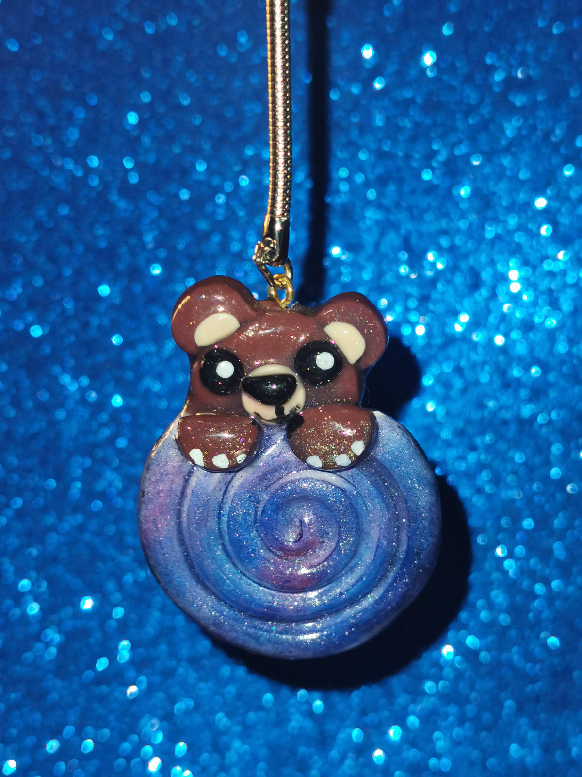 Galaxy Whirlpool Teddy Bear Worry Stones