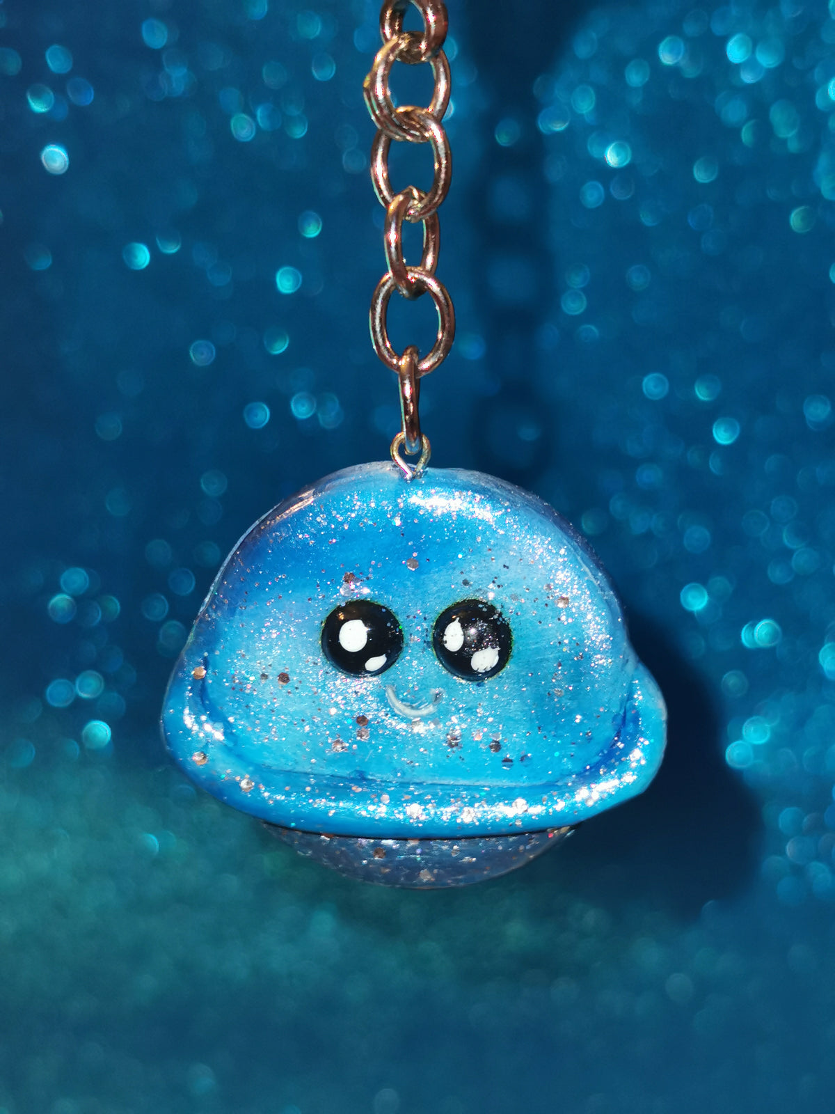 Galaxy Colourful Planet Keyring