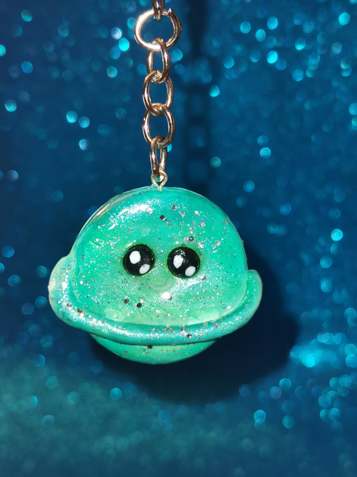 Galaxy Colourful Planet Keyring
