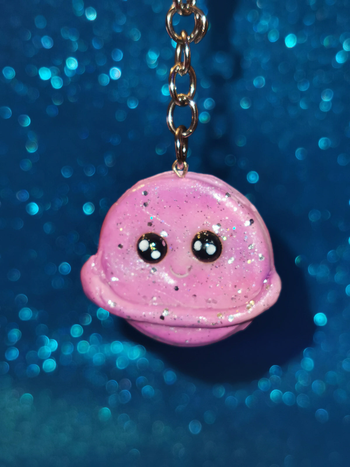 Galaxy Colourful Planet Keyring