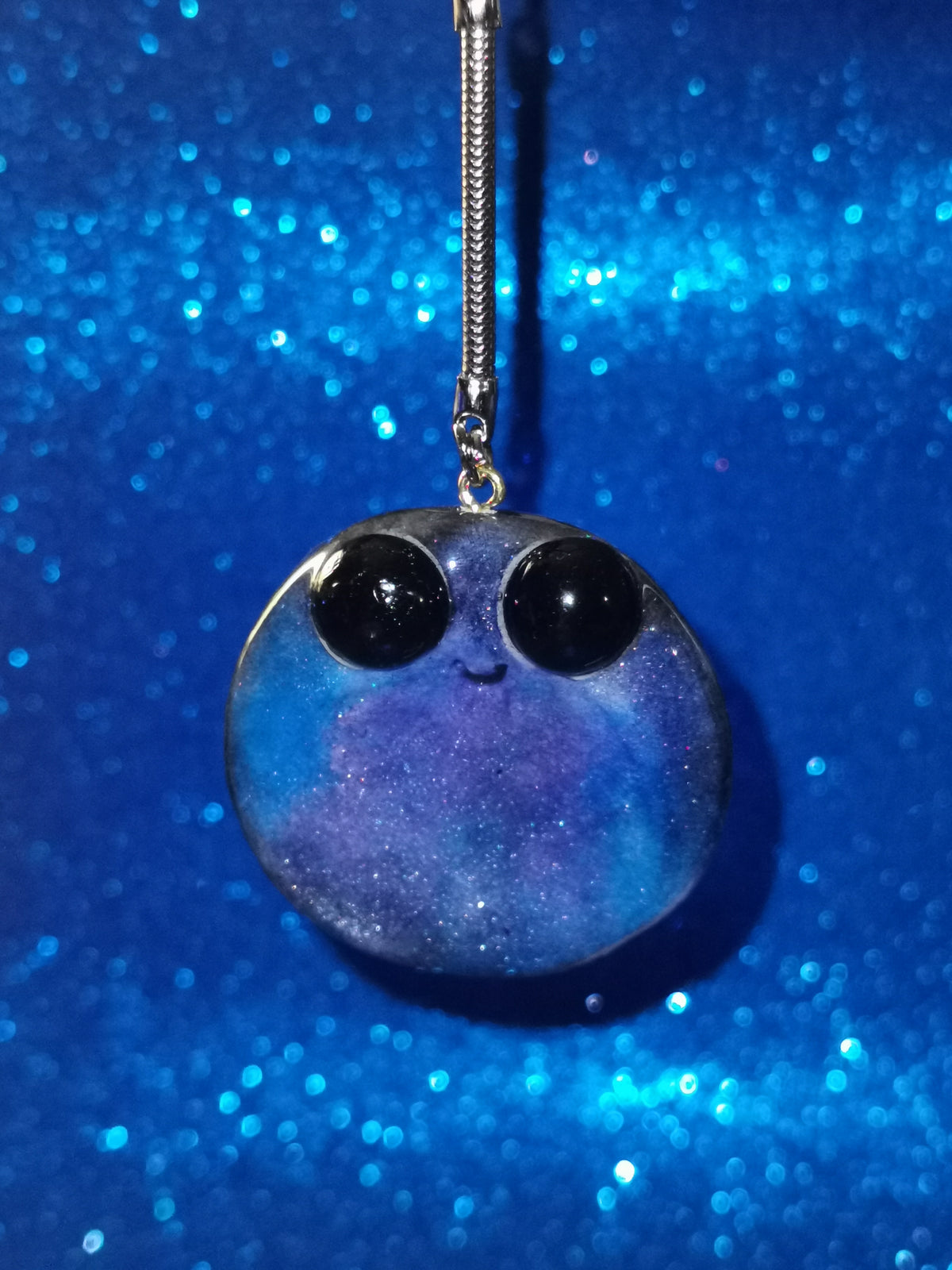 Galaxy Aurora Blob Buddy Worry Stone Keyring