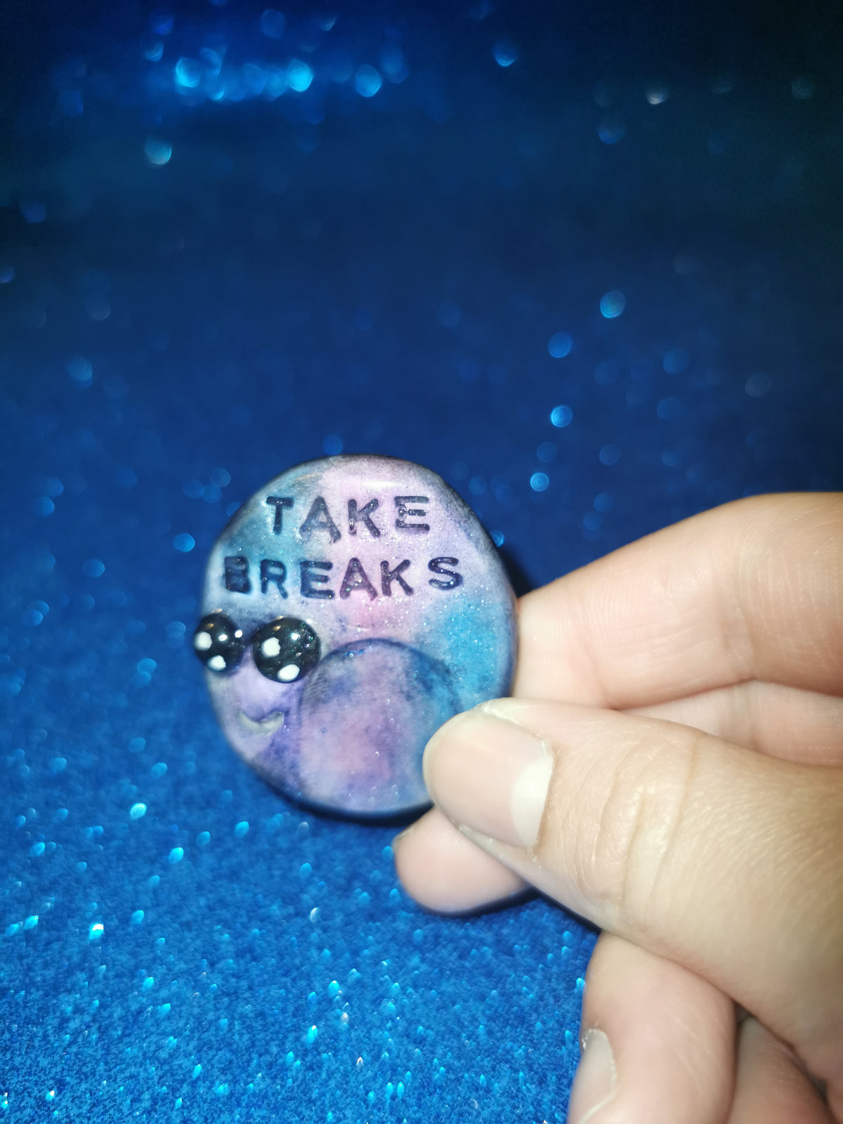 Galaxy Aurora Affirmation Worry Stone Set - Strength