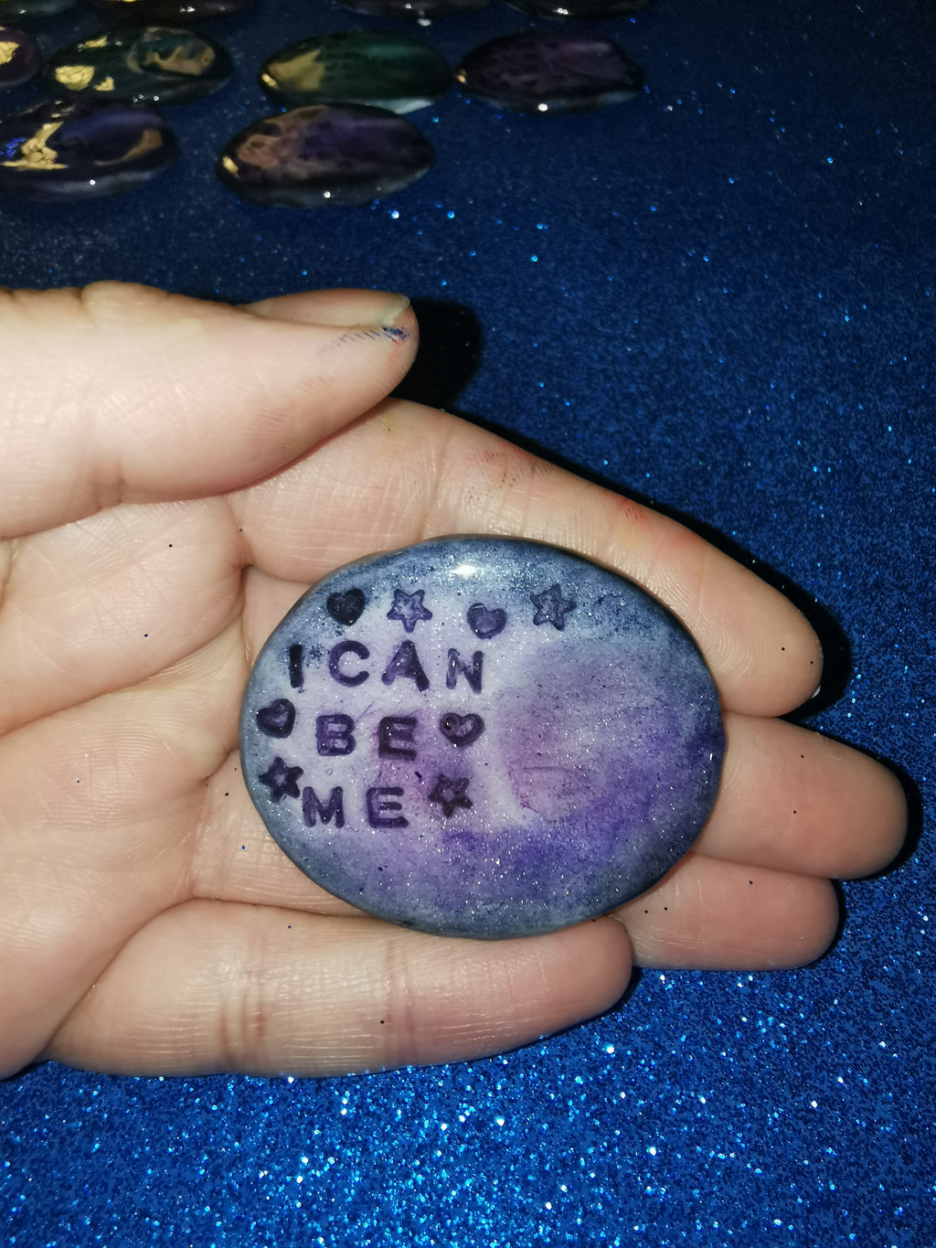 Galaxy Aurora Affirmation Worry Stones - Fresh Beginnings Set