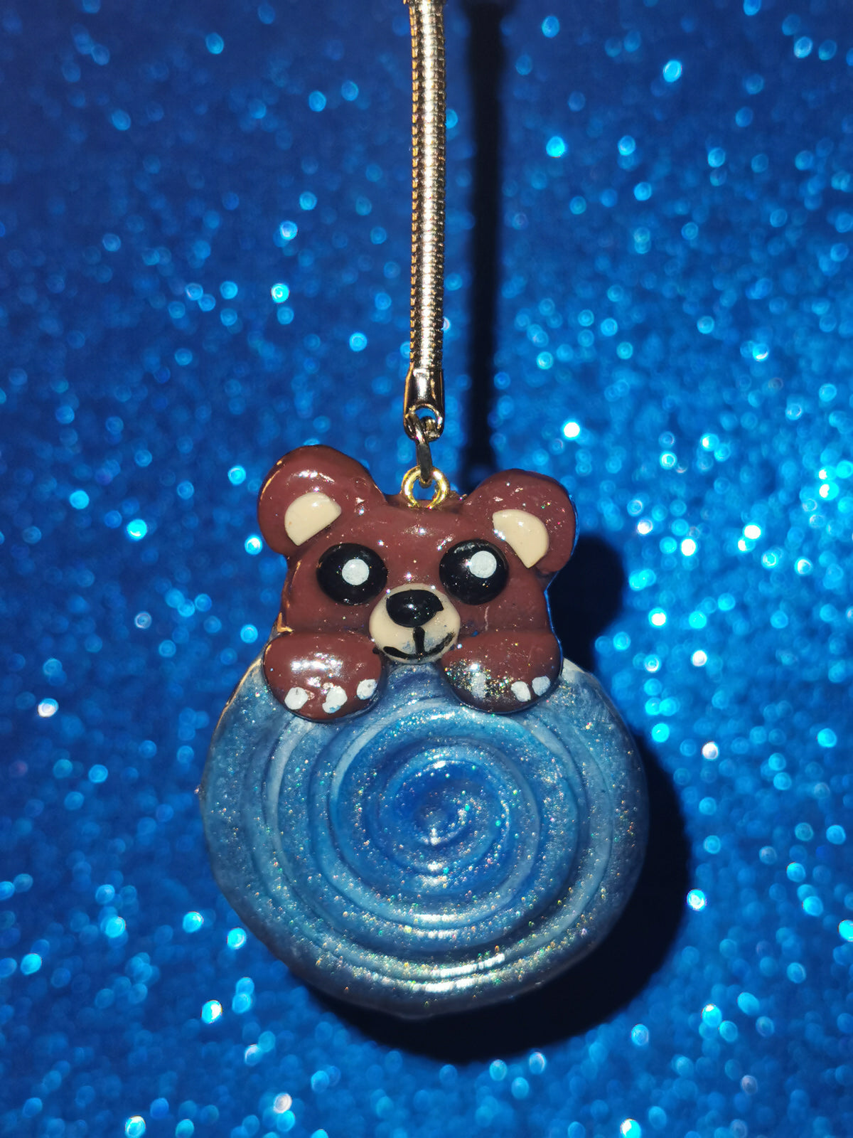 Galaxy Whirlpool Teddy Bear Worry Stones