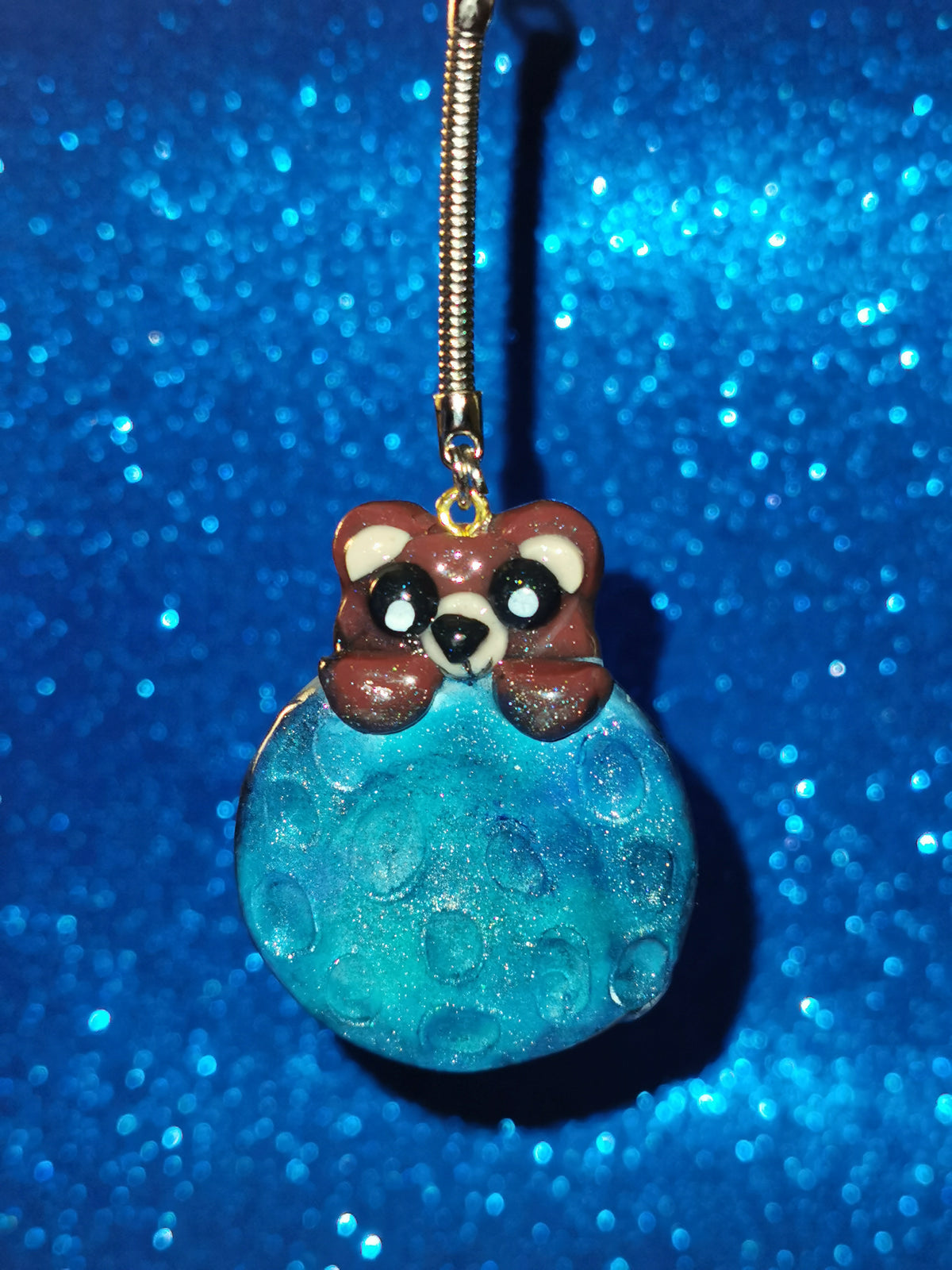 Galaxy Crater Moon Teddy Bear Worry Stones
