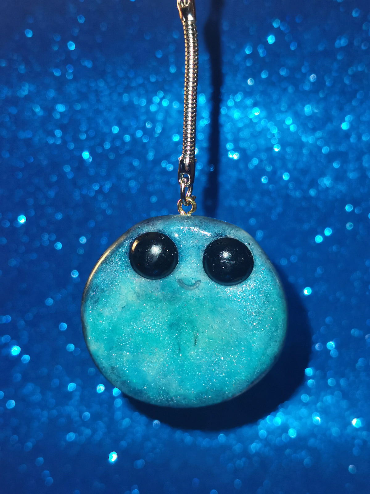 Galaxy Aurora Blob Buddy Worry Stone Keyring