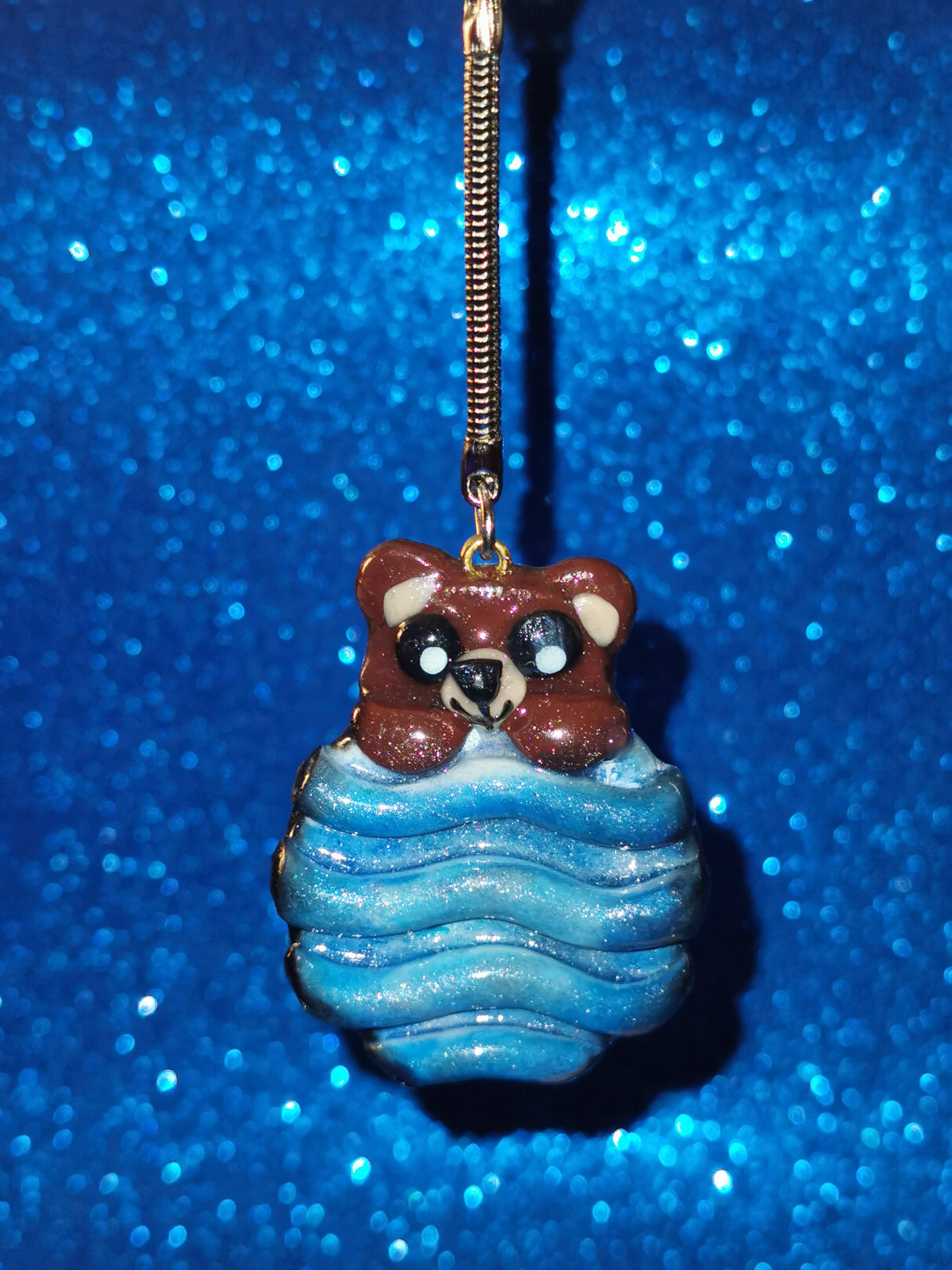 Galaxy Ripple Wave Teddy Bear Worry Stones