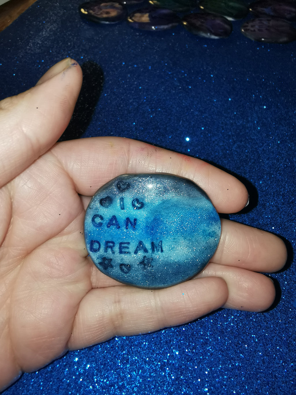 Galaxy Aurora Affirmation Worry Stones - Hope & Possibilities