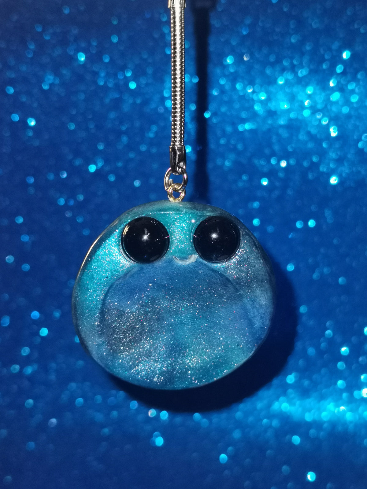 Galaxy Aurora Blob Buddy Worry Stone Keyring