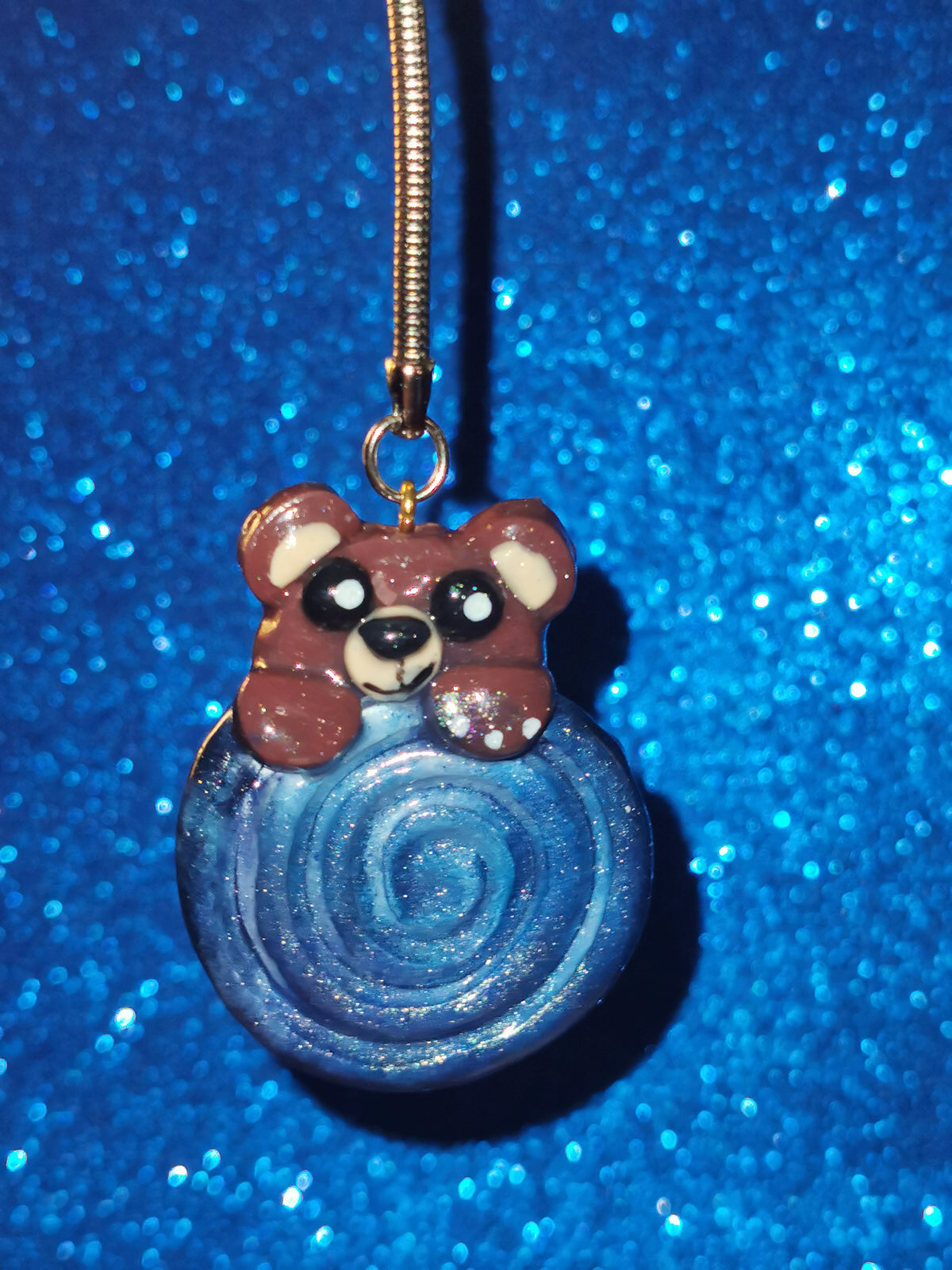Galaxy Whirlpool Teddy Bear Worry Stones