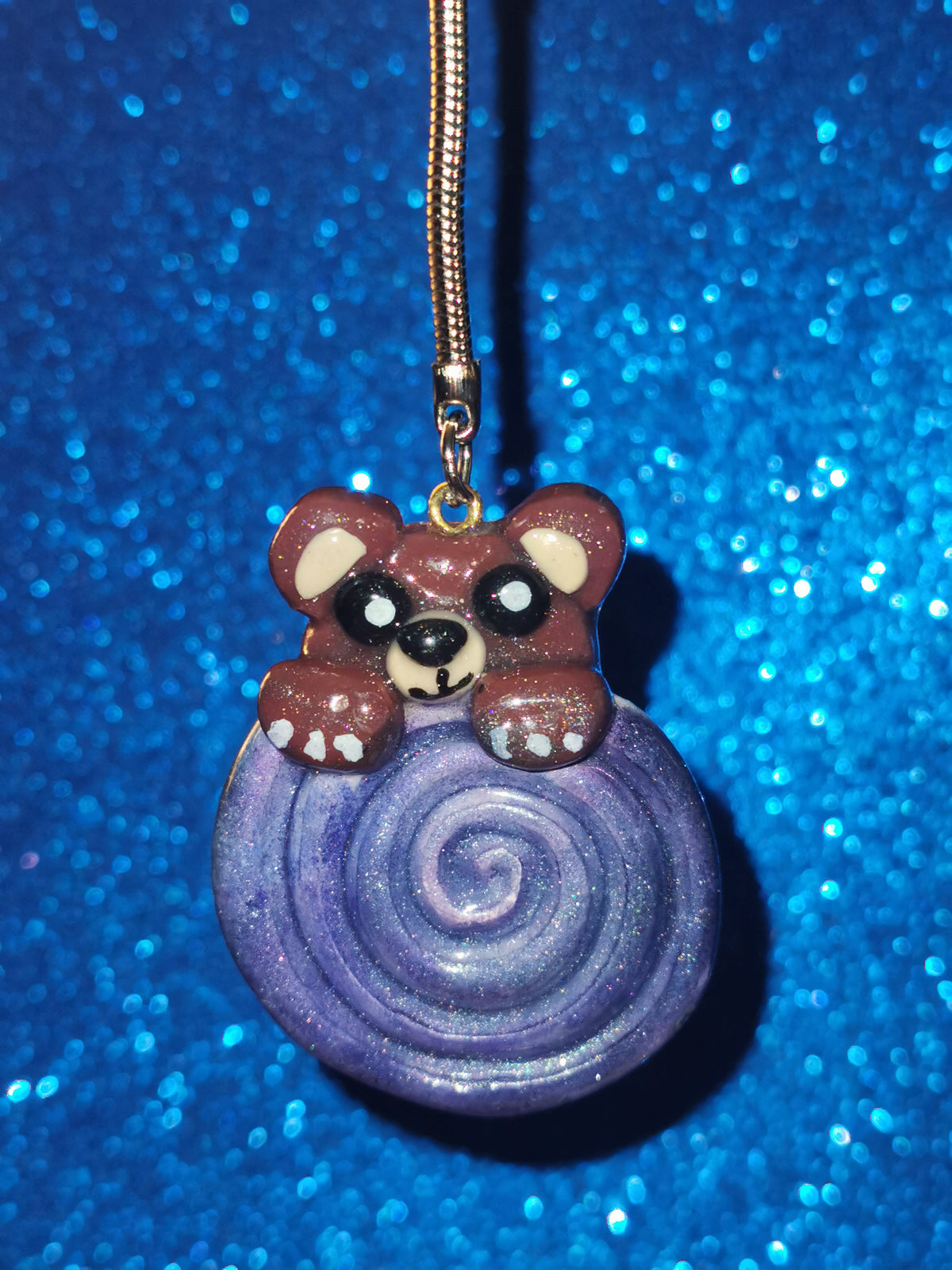 Galaxy Whirlpool Teddy Bear Worry Stones