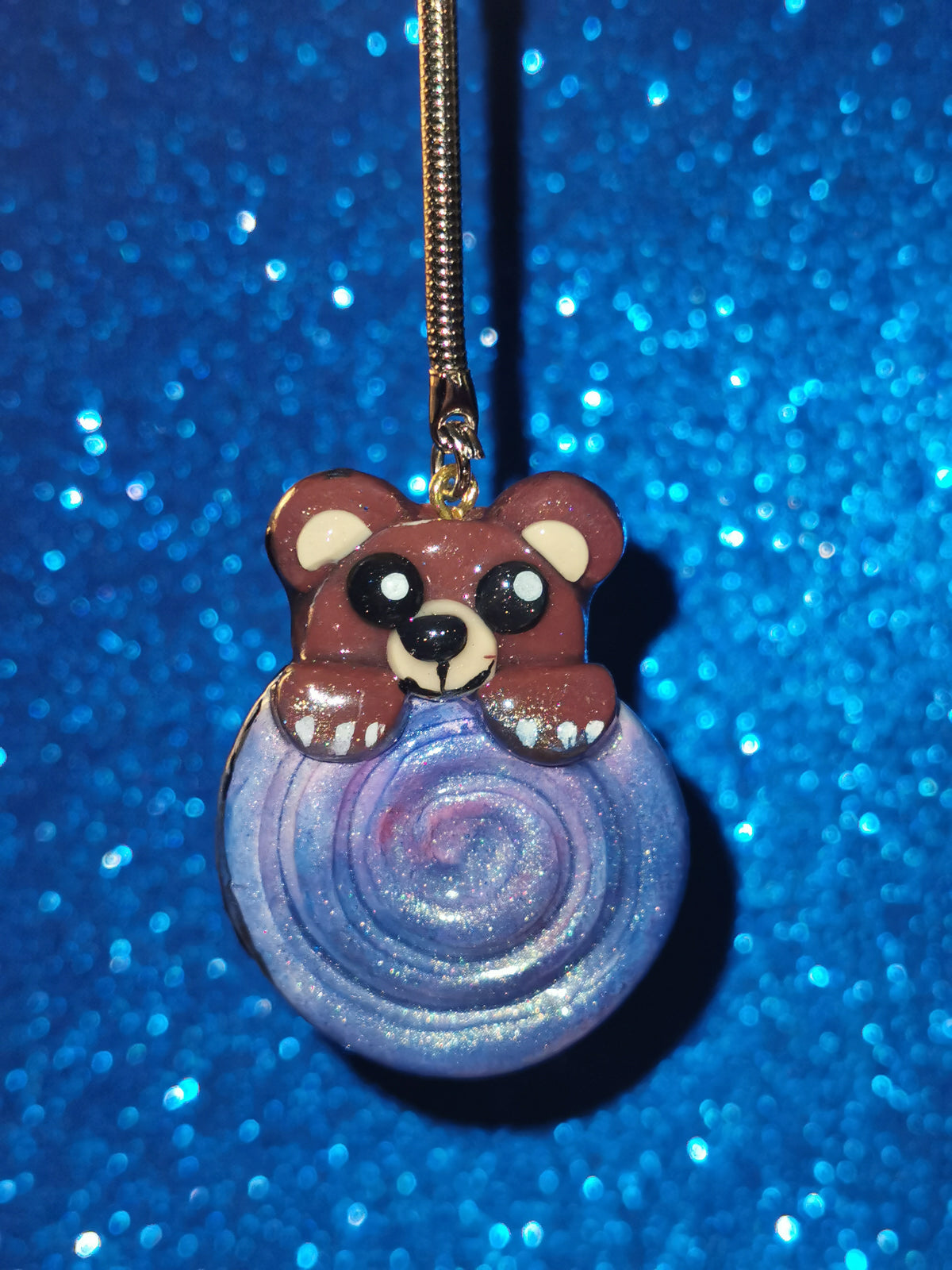 Galaxy Whirlpool Teddy Bear Worry Stones