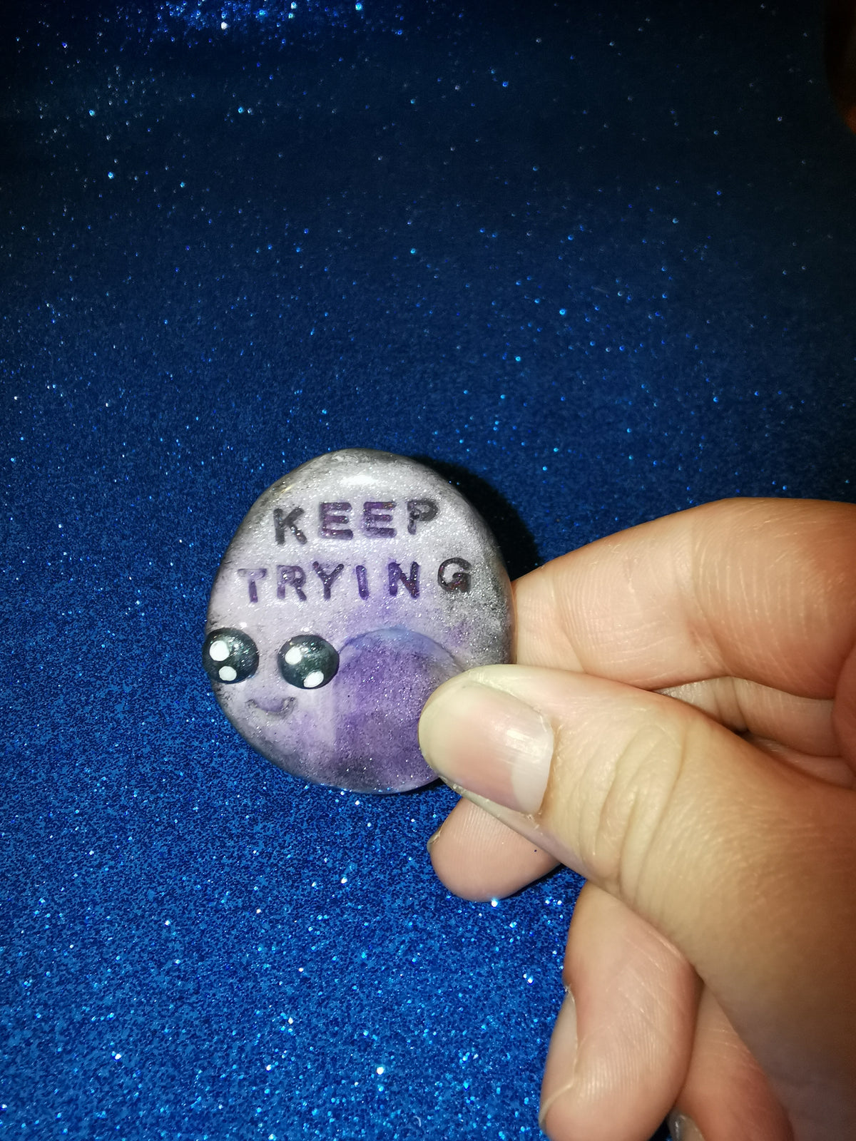 Galaxy Aurora Affirmation Worry Stone Set - Strength