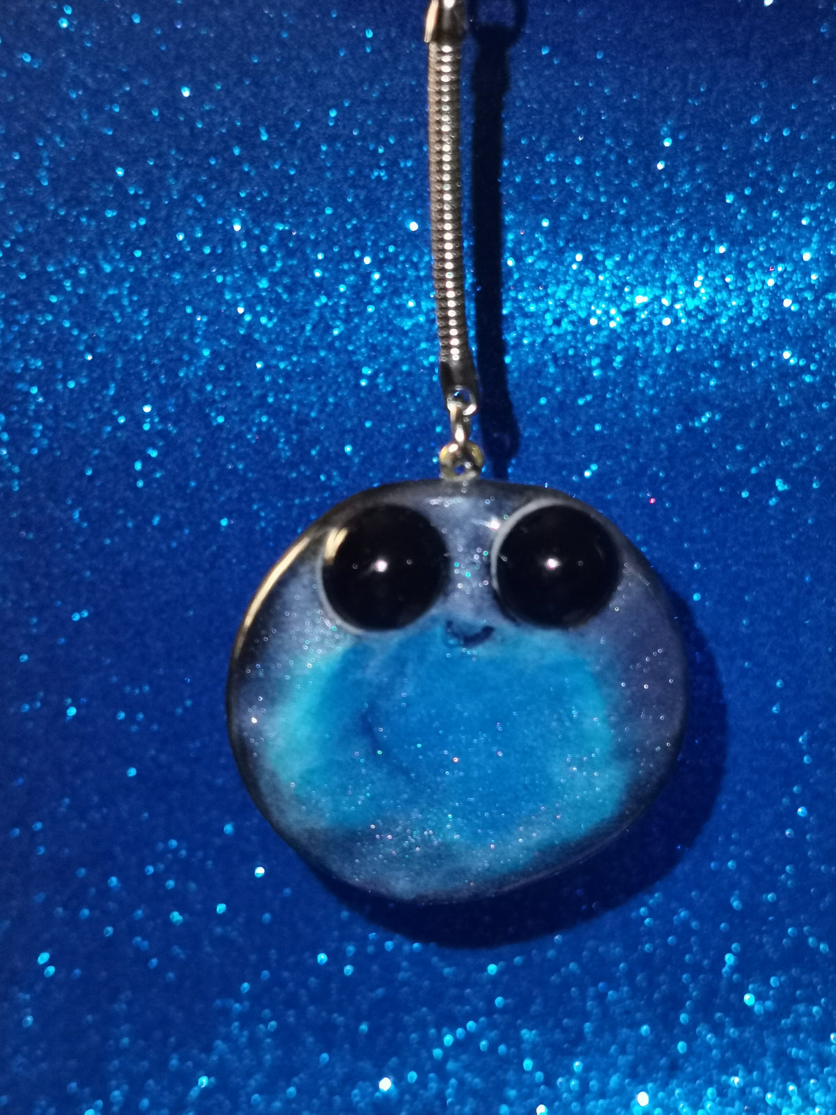 Galaxy Aurora Blob Buddy Worry Stone Keyring