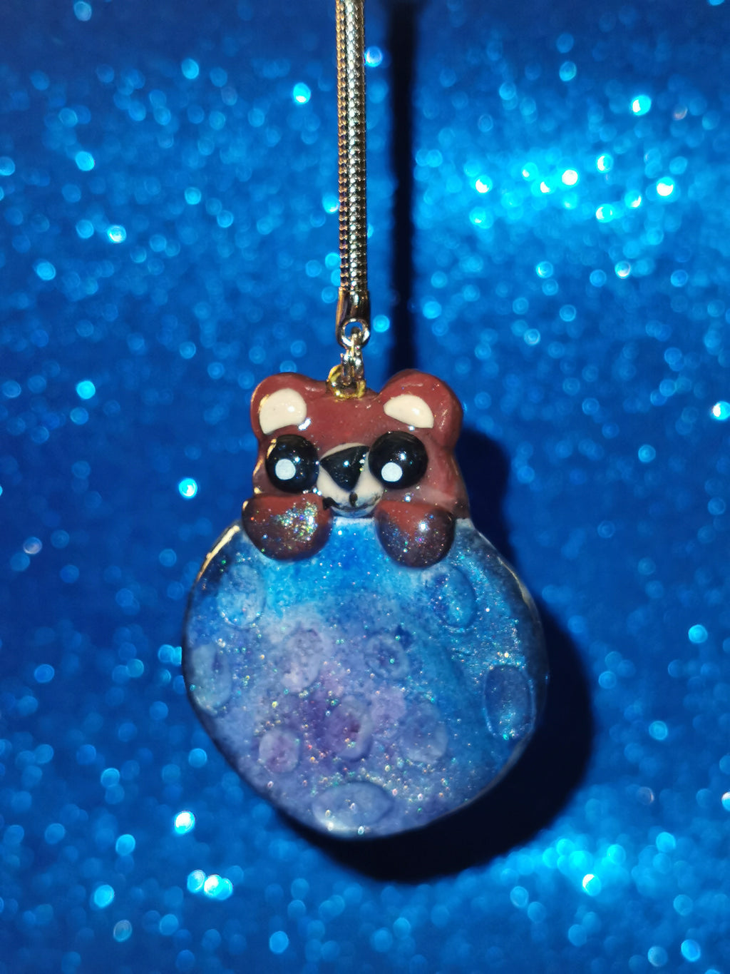 Galaxy Crater Moon Teddy Bear Worry Stones