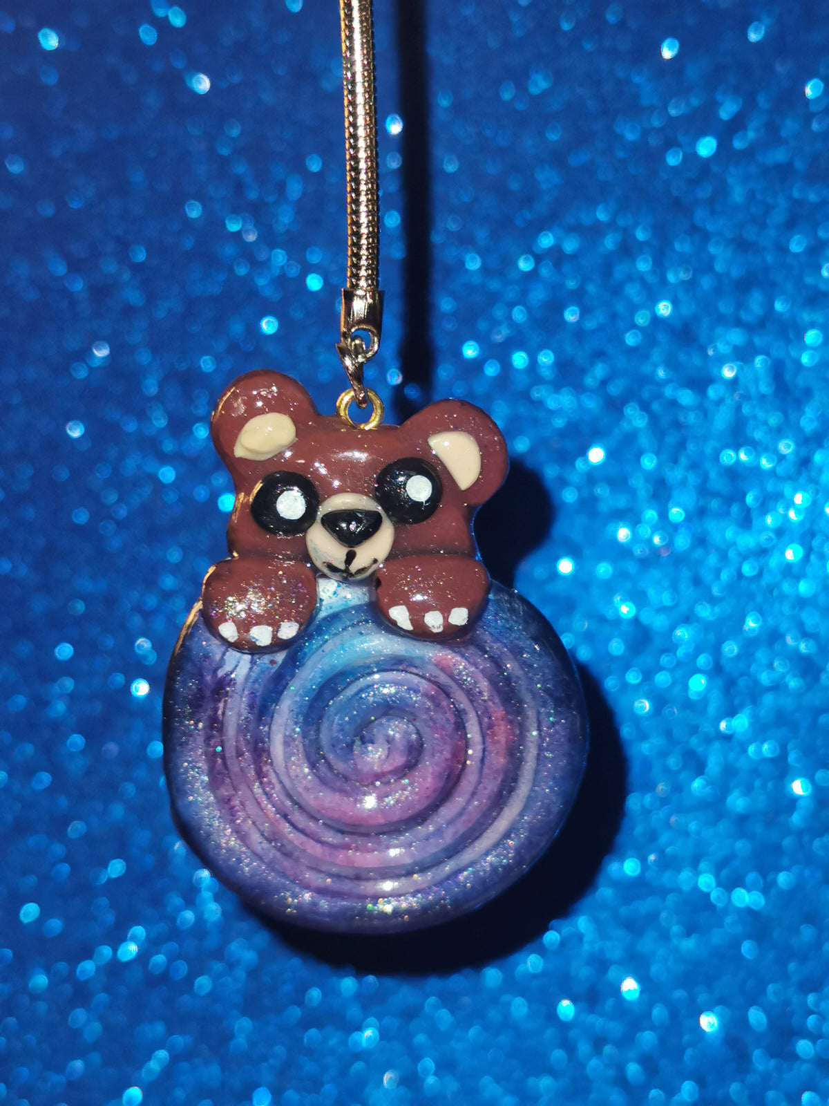 Galaxy Whirlpool Teddy Bear Worry Stones