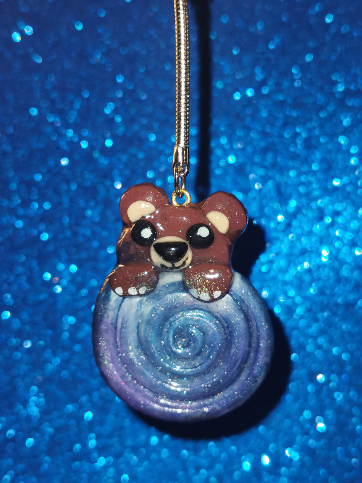 Galaxy Whirlpool Teddy Bear Worry Stones