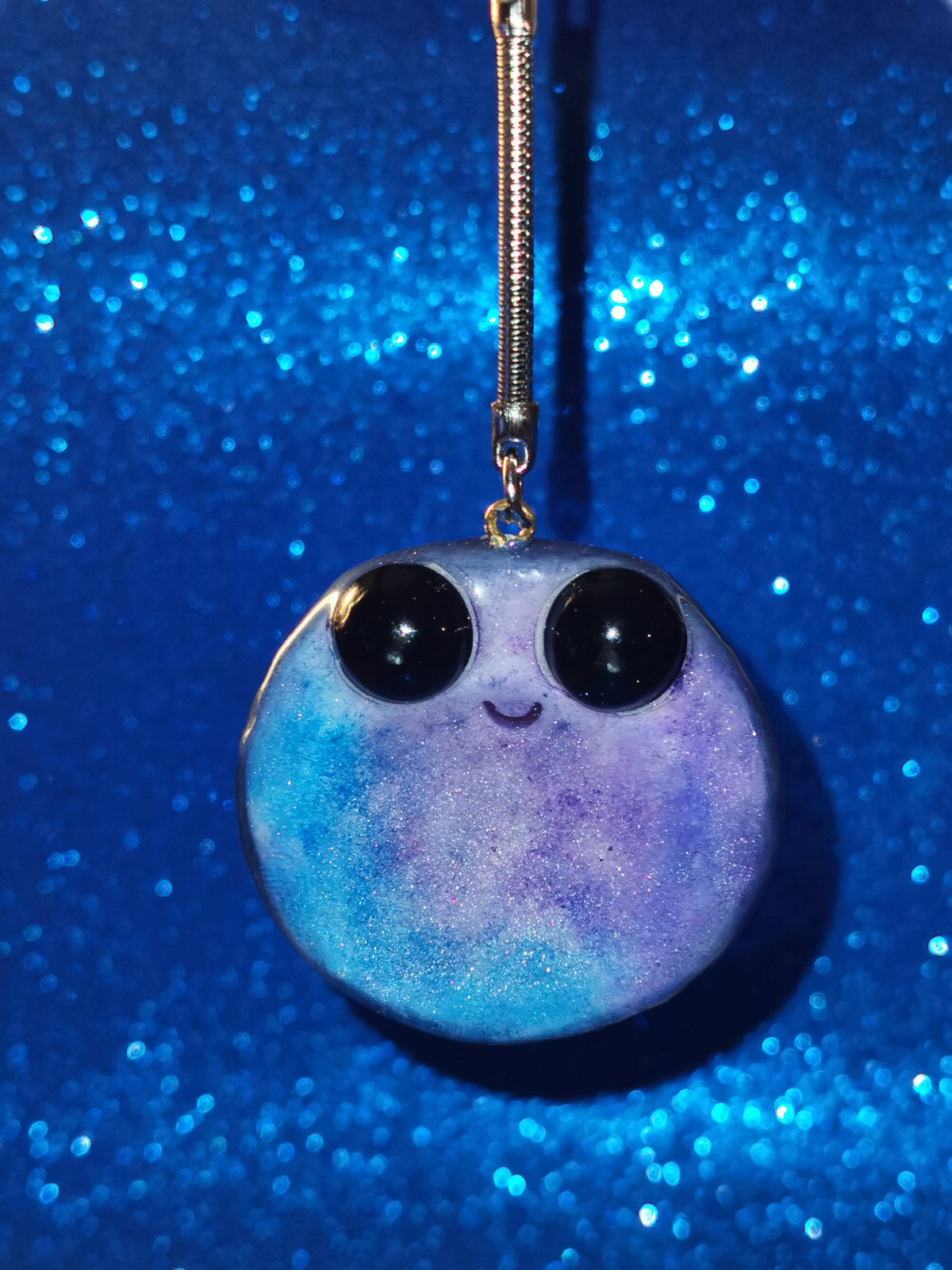 Galaxy Aurora Blob Buddy Worry Stone Keyring