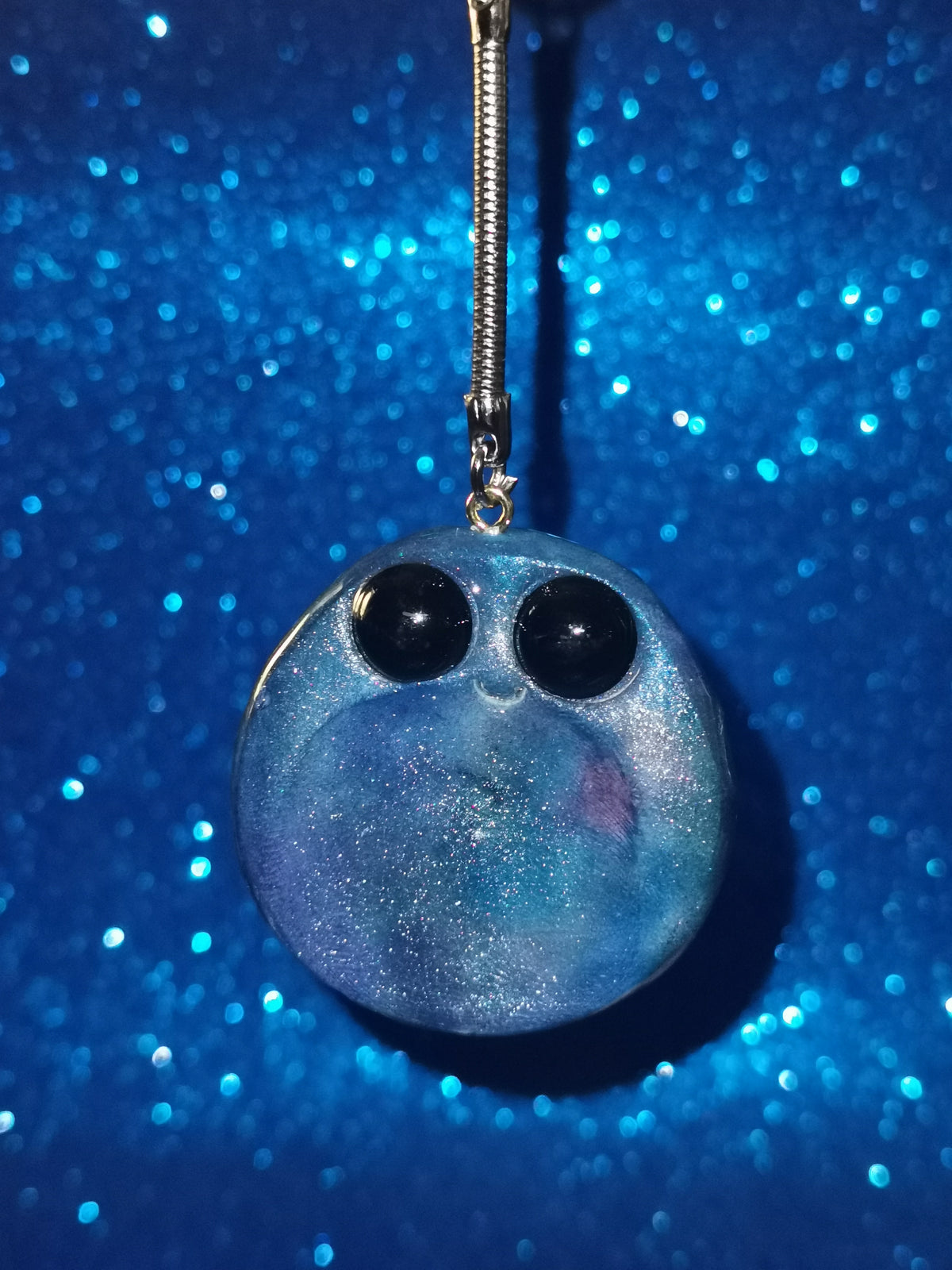 Galaxy Aurora Blob Buddy Worry Stone Keyring