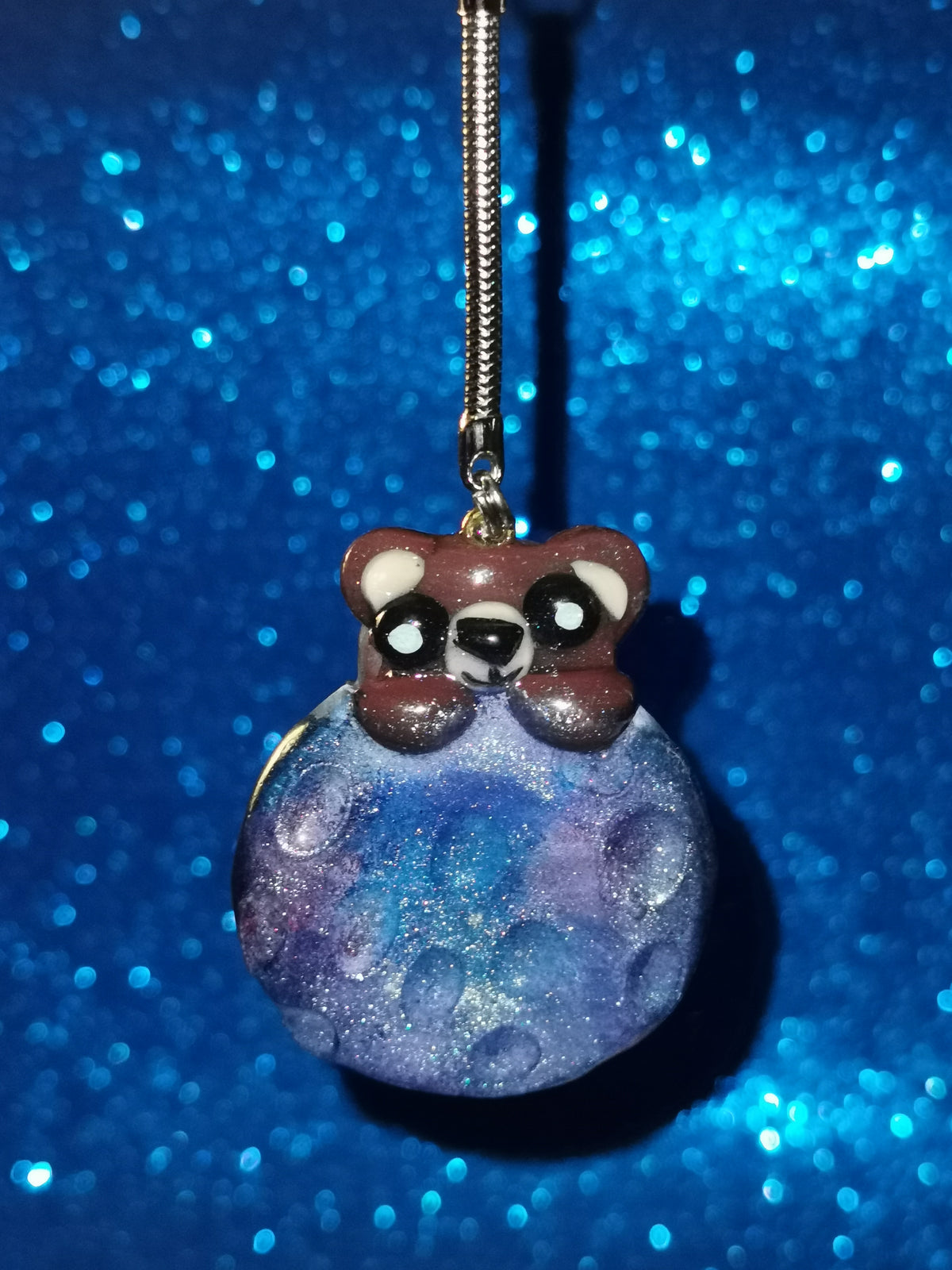 Galaxy Crater Moon Teddy Bear Worry Stones