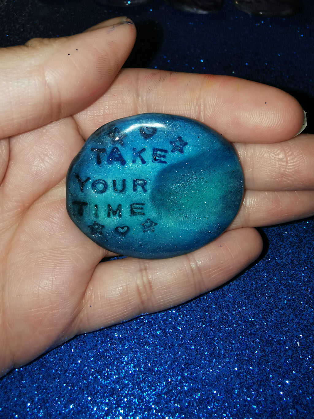 Galaxy Aurora Affirmation Worry Stones - Calm & Comfort Set