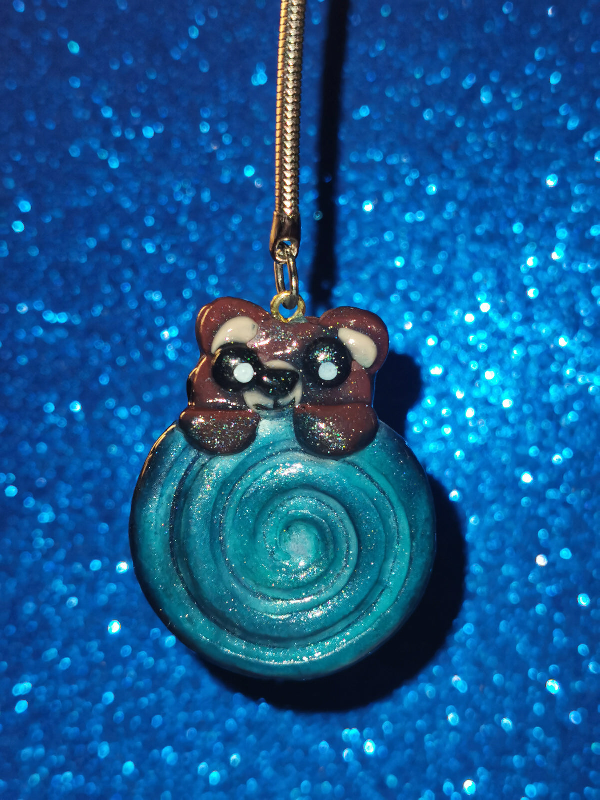 Galaxy Whirlpool Teddy Bear Worry Stones
