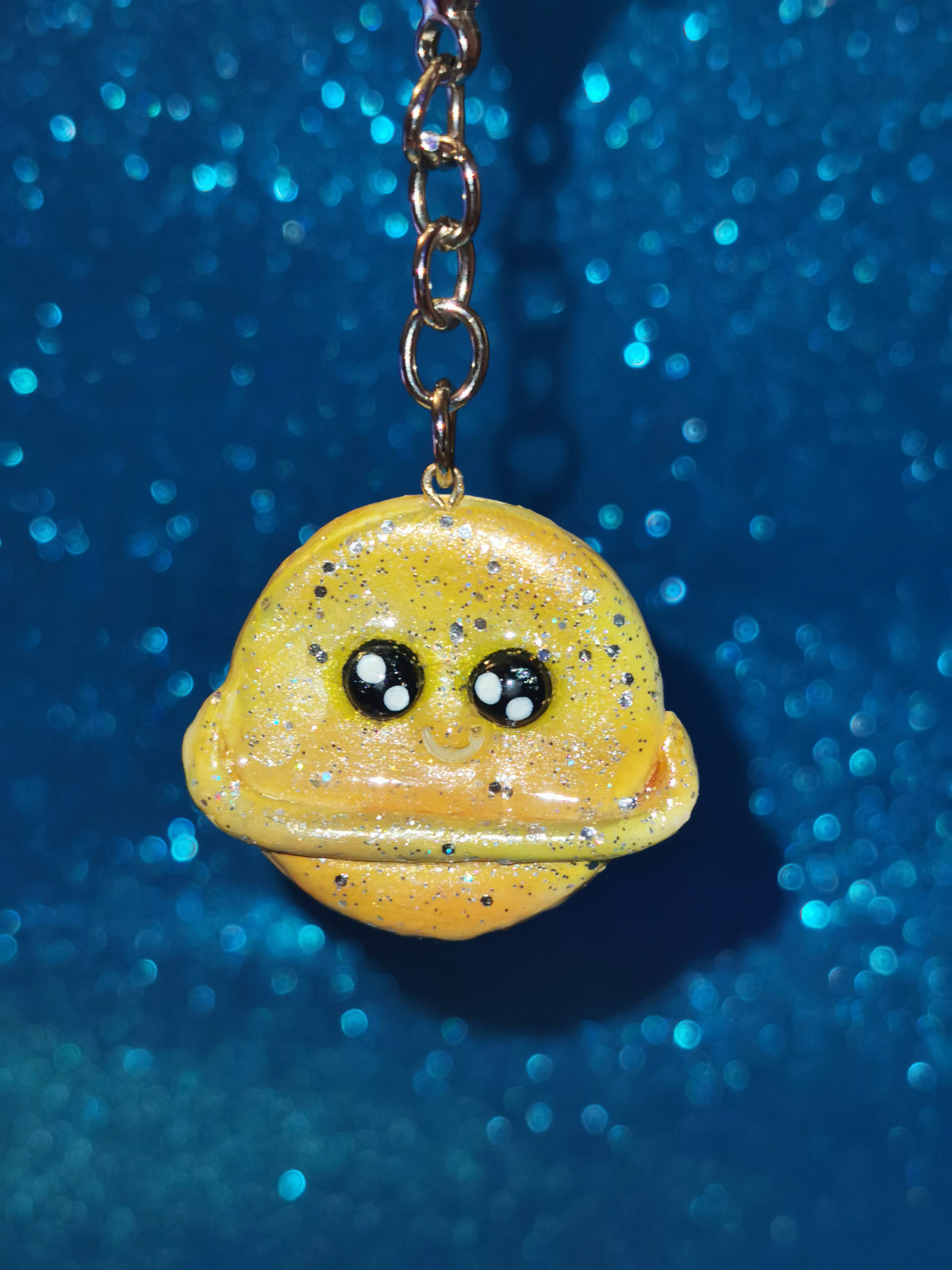 Galaxy Colourful Planet Keyring