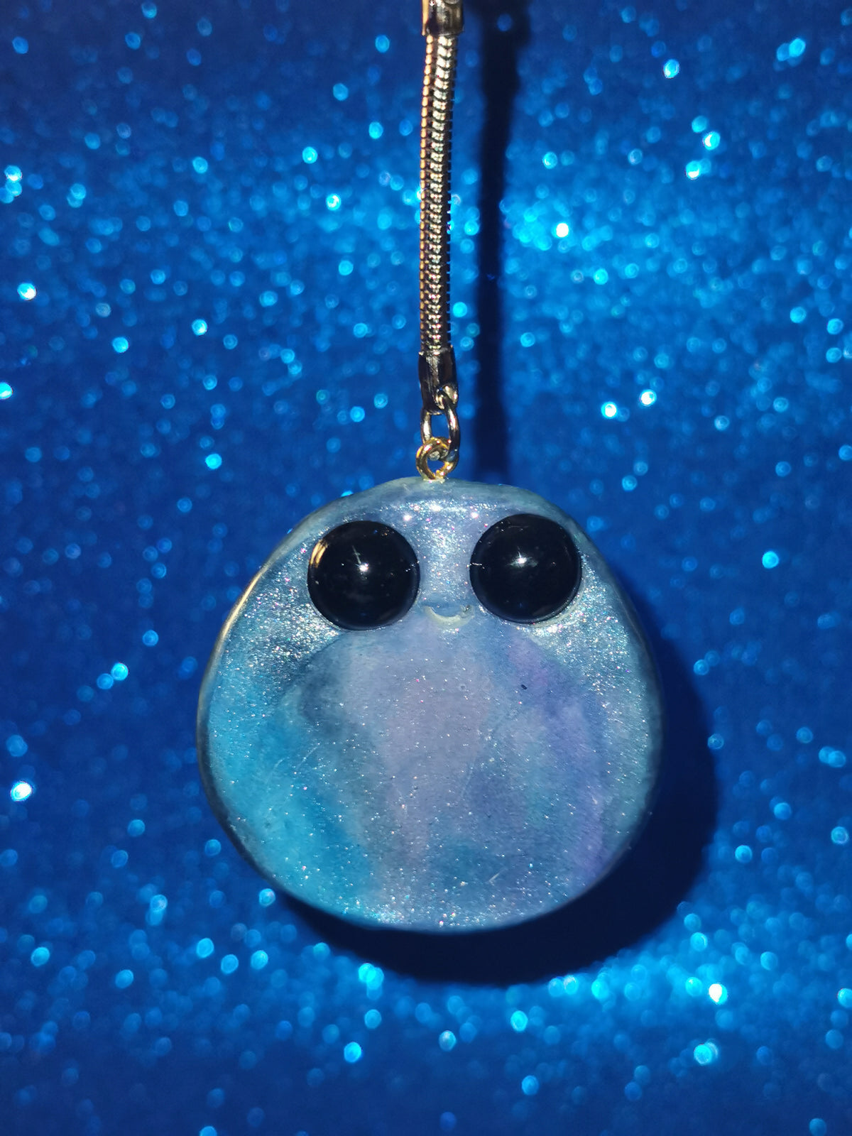 Galaxy Aurora Blob Buddy Worry Stone Keyring
