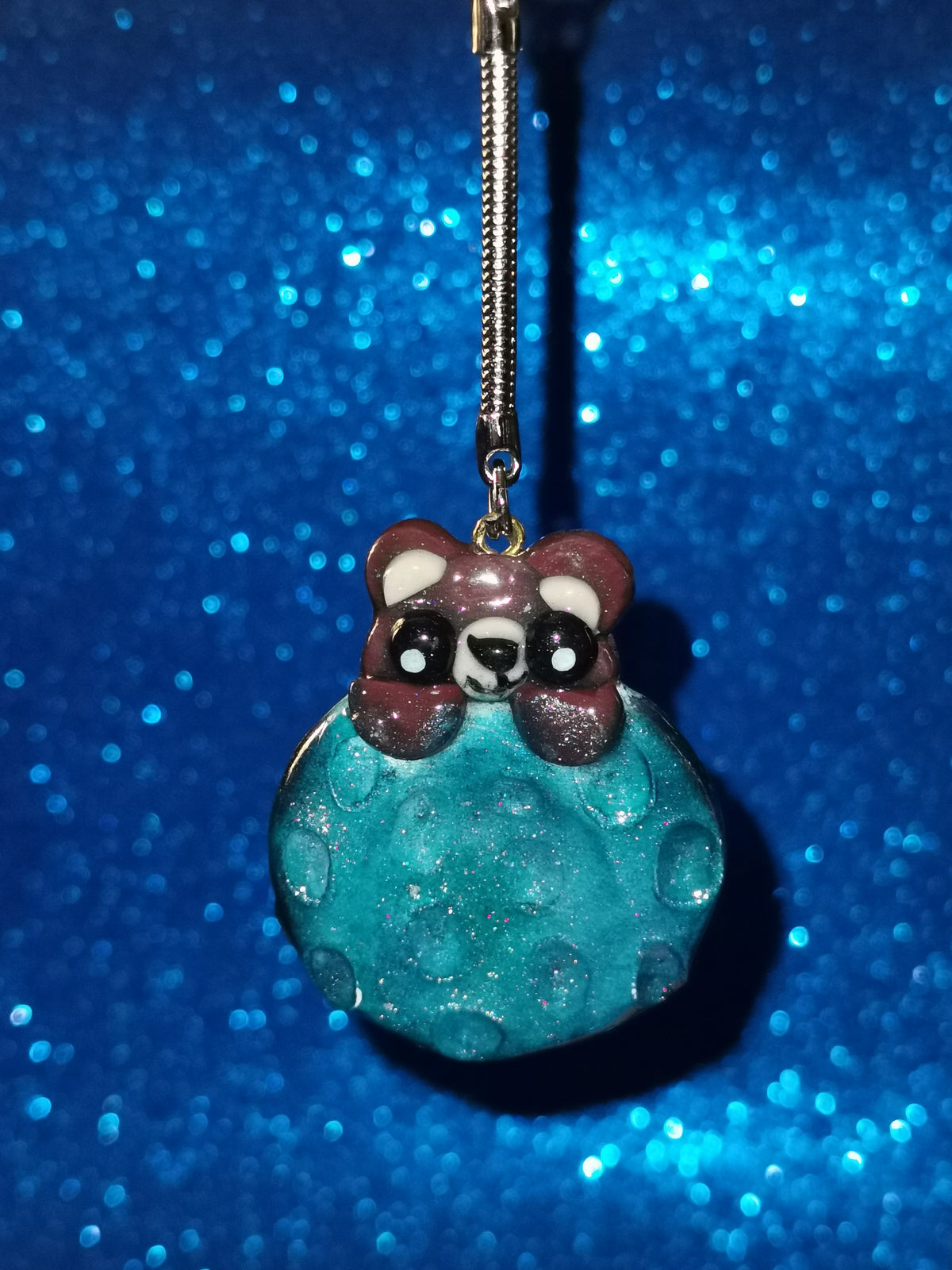 Galaxy Crater Moon Teddy Bear Worry Stones