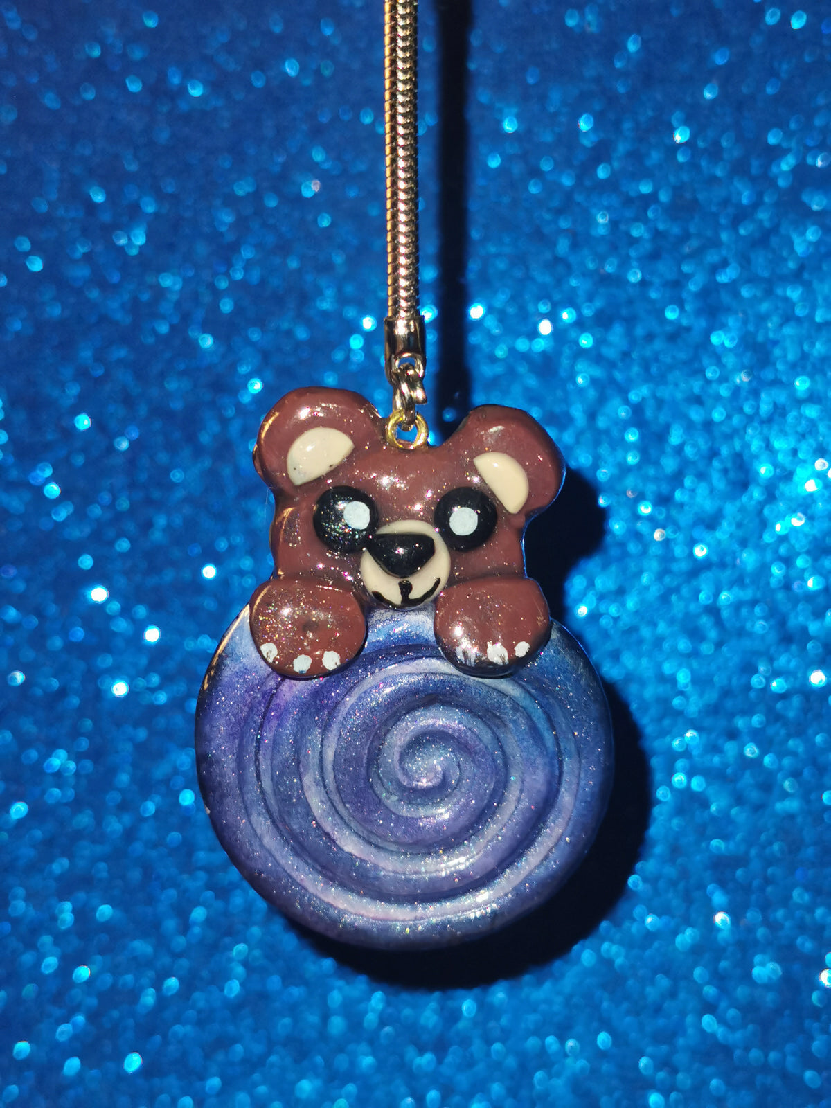 Galaxy Whirlpool Teddy Bear Worry Stones