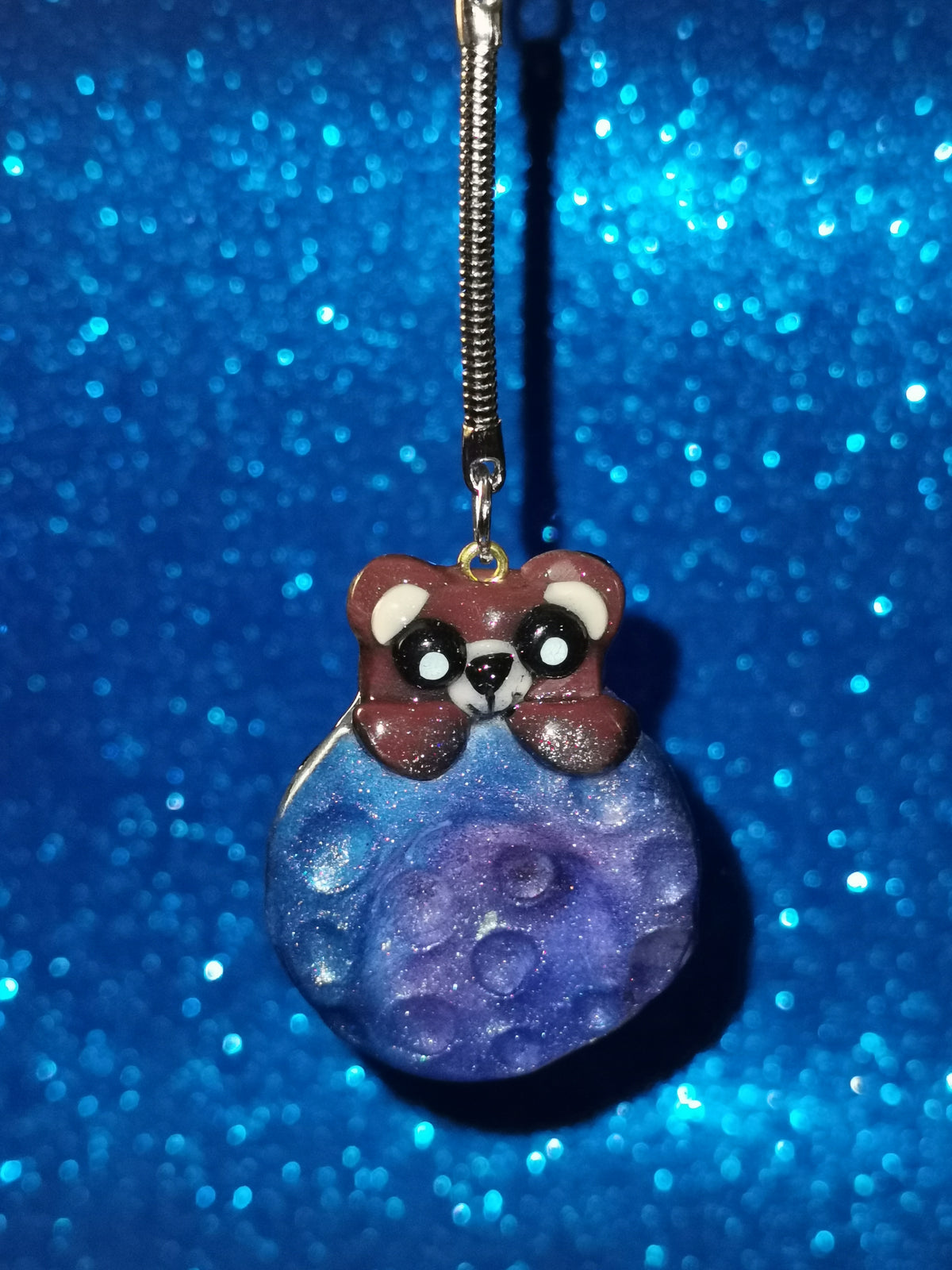 Galaxy Crater Moon Teddy Bear Worry Stones