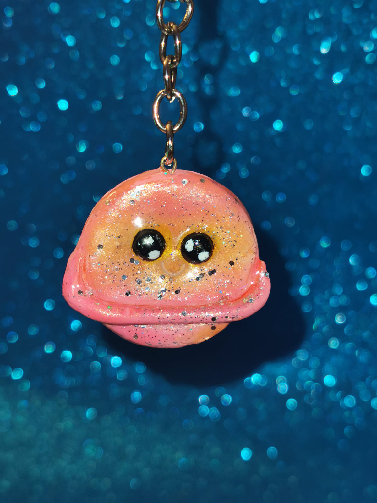 Galaxy Colourful Planet Keyring