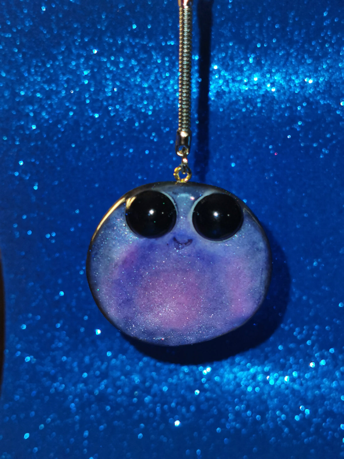 Galaxy Aurora Blob Buddy Worry Stone Keyring