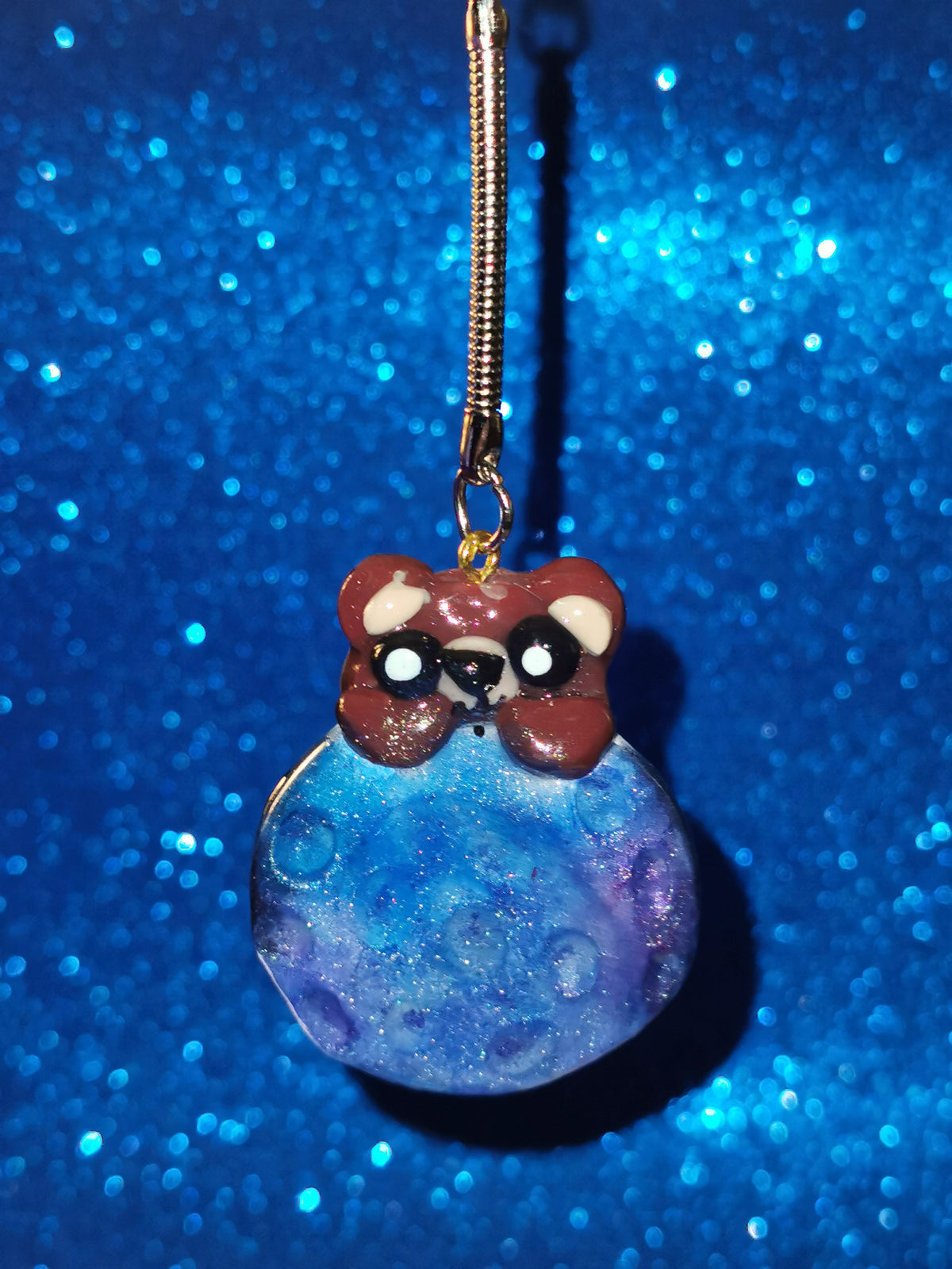 Galaxy Crater Moon Teddy Bear Worry Stones